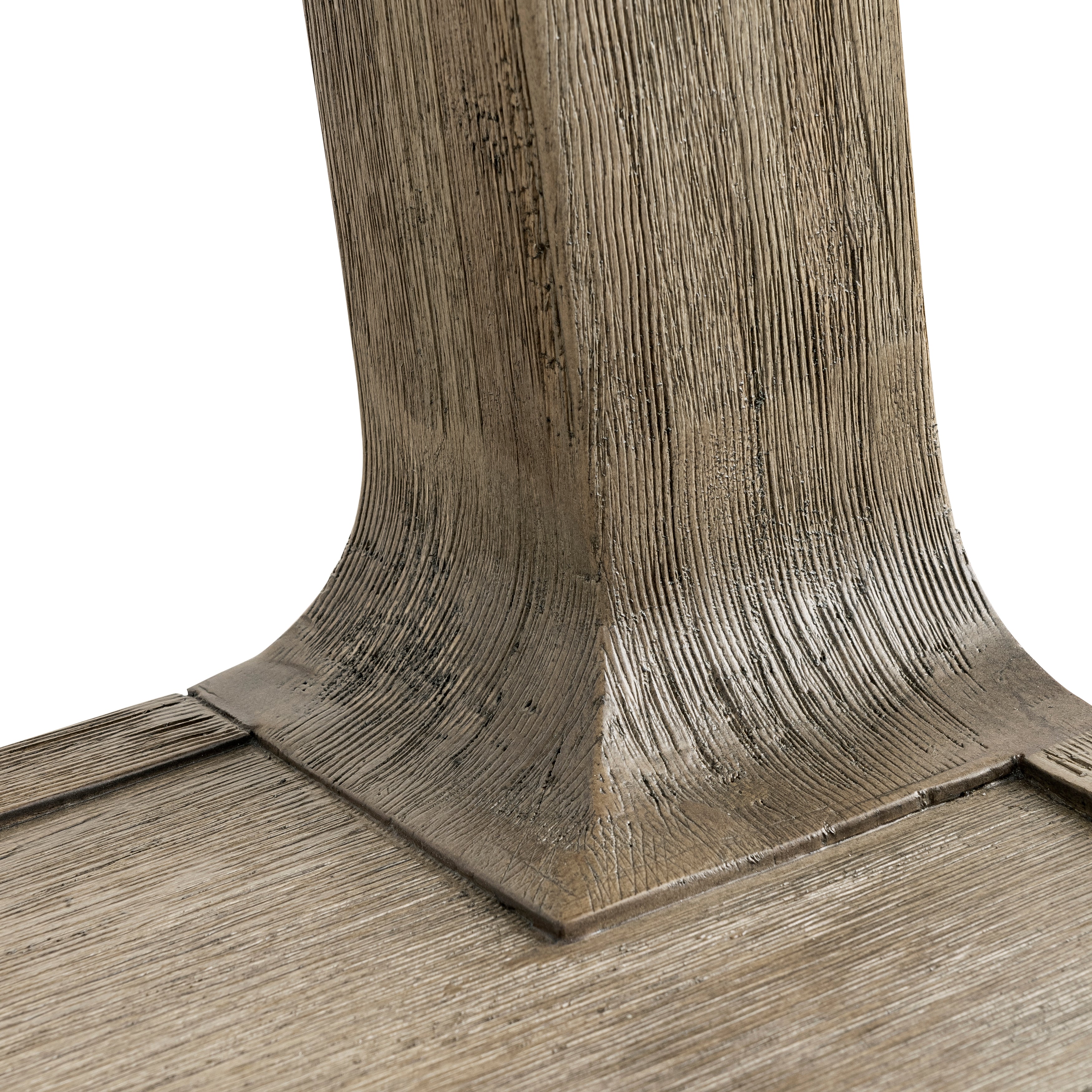 weathered timber sink console