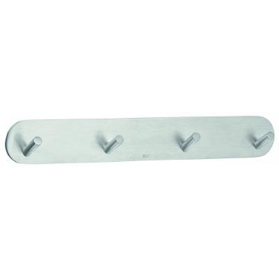 brushed stainless steel quadruple hook