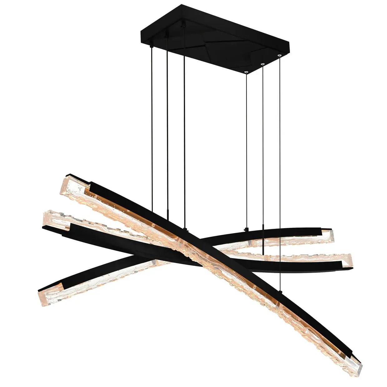 black chandelier