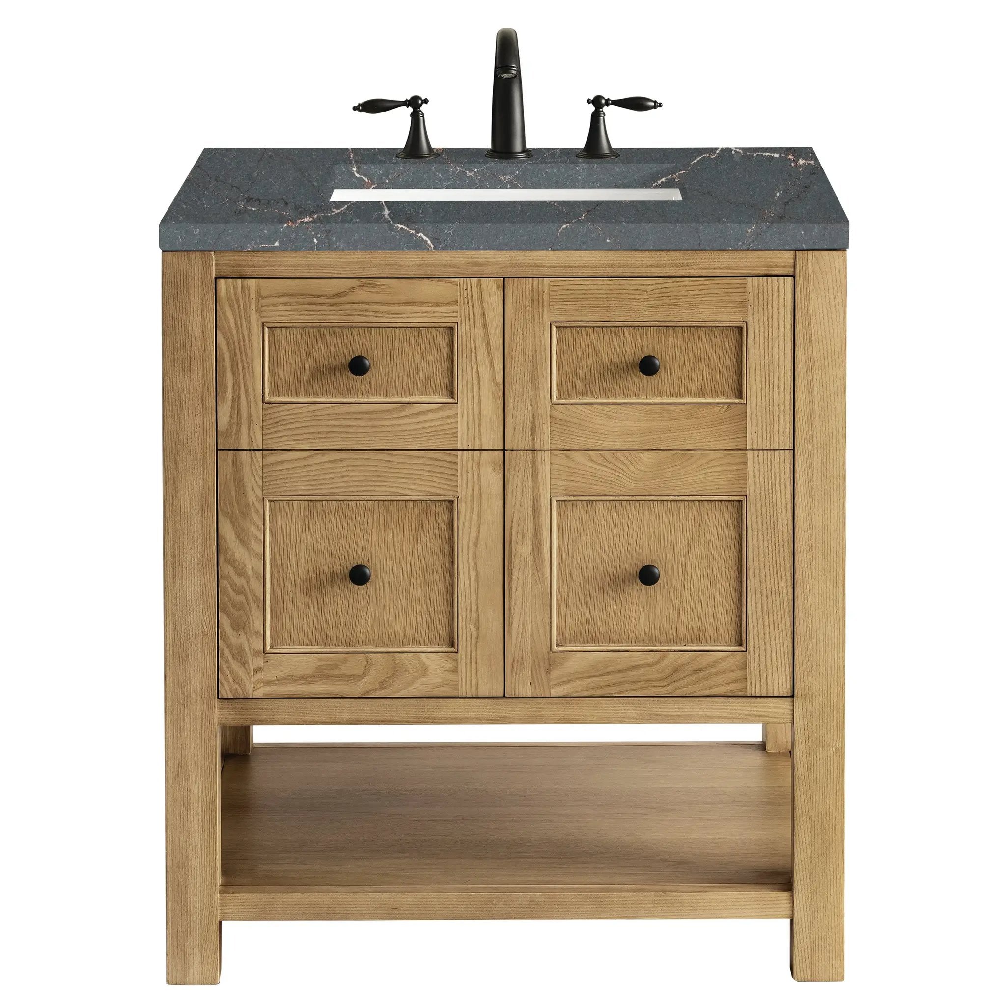 James Martin Breckenridge 30" Single Vanity Set - Light Natural Oak by James Martin Vanities