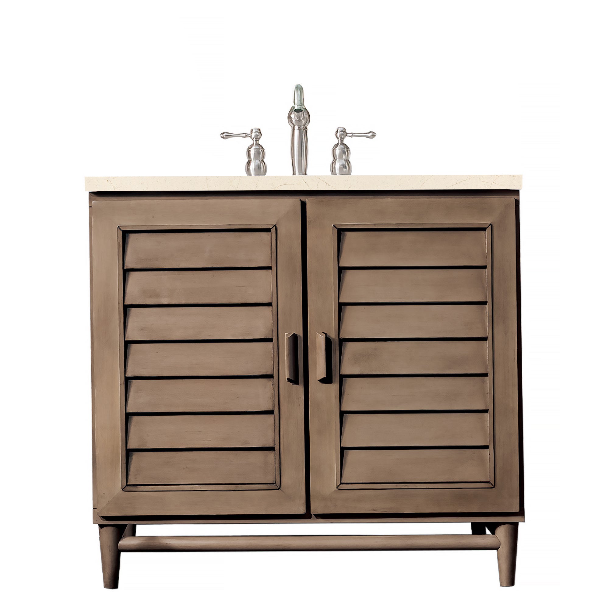 James Martin Vanities Portland 36" Single Vanity Whitewashed Walnut