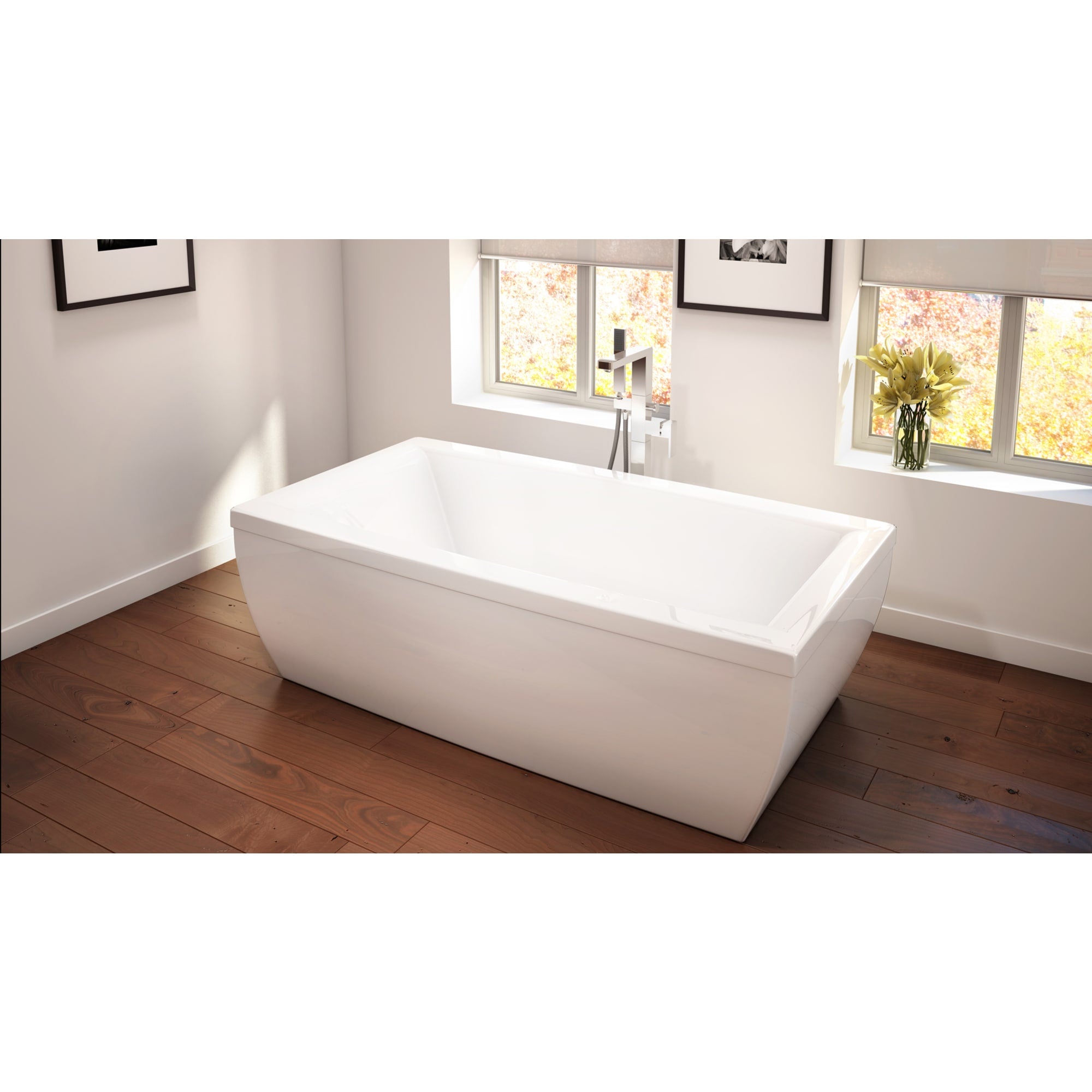 white bathtub