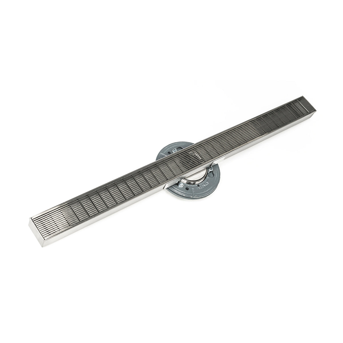 Infinity Drain 72" S-Stainless Steel Series High Flow Complete Kit with 2 1/2" Wedge Wire Grate with PVC Drain Body, 3" Outlet