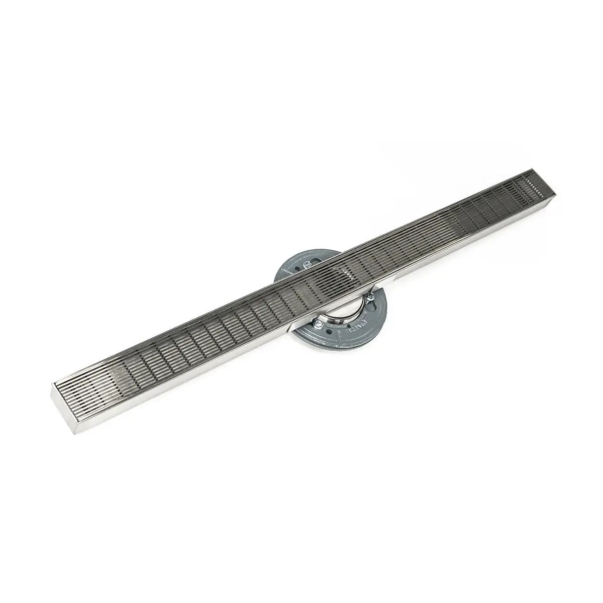 Infinity Drain 48" S-Stainless Steel Series High Flow Complete Kit with 2 1/2" Wedge Wire Grate with PVC Drain Body, 3" Outlet by Infinity Drain