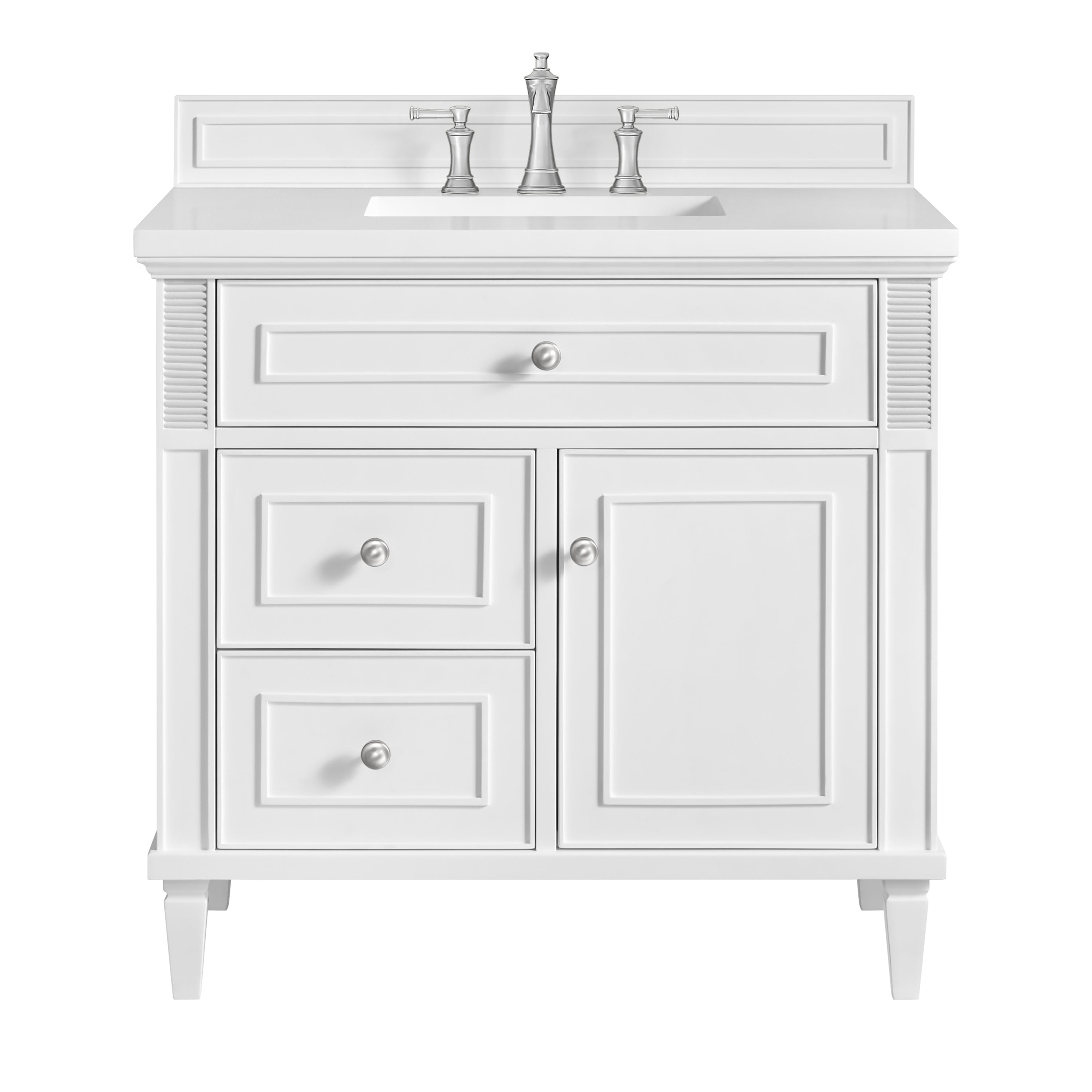 James Martin Vanities Lorelai 36" Single Vanity - Bright White