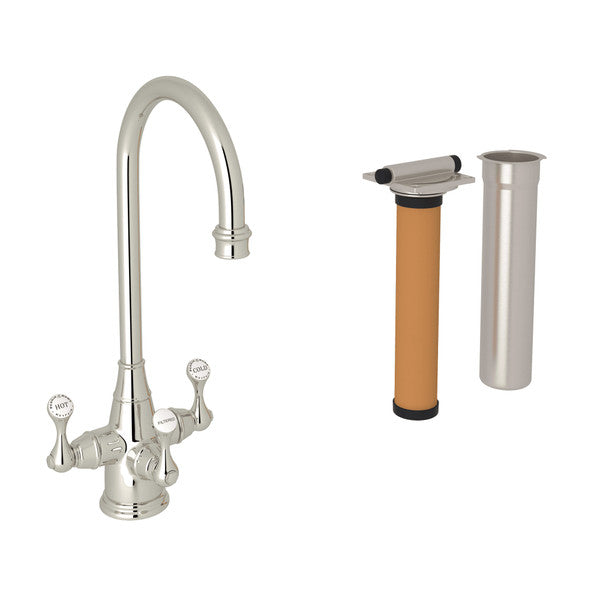 Rohl Georgian Era Three Handle Bar/Food Prep Filter Kitchen Faucet Kit