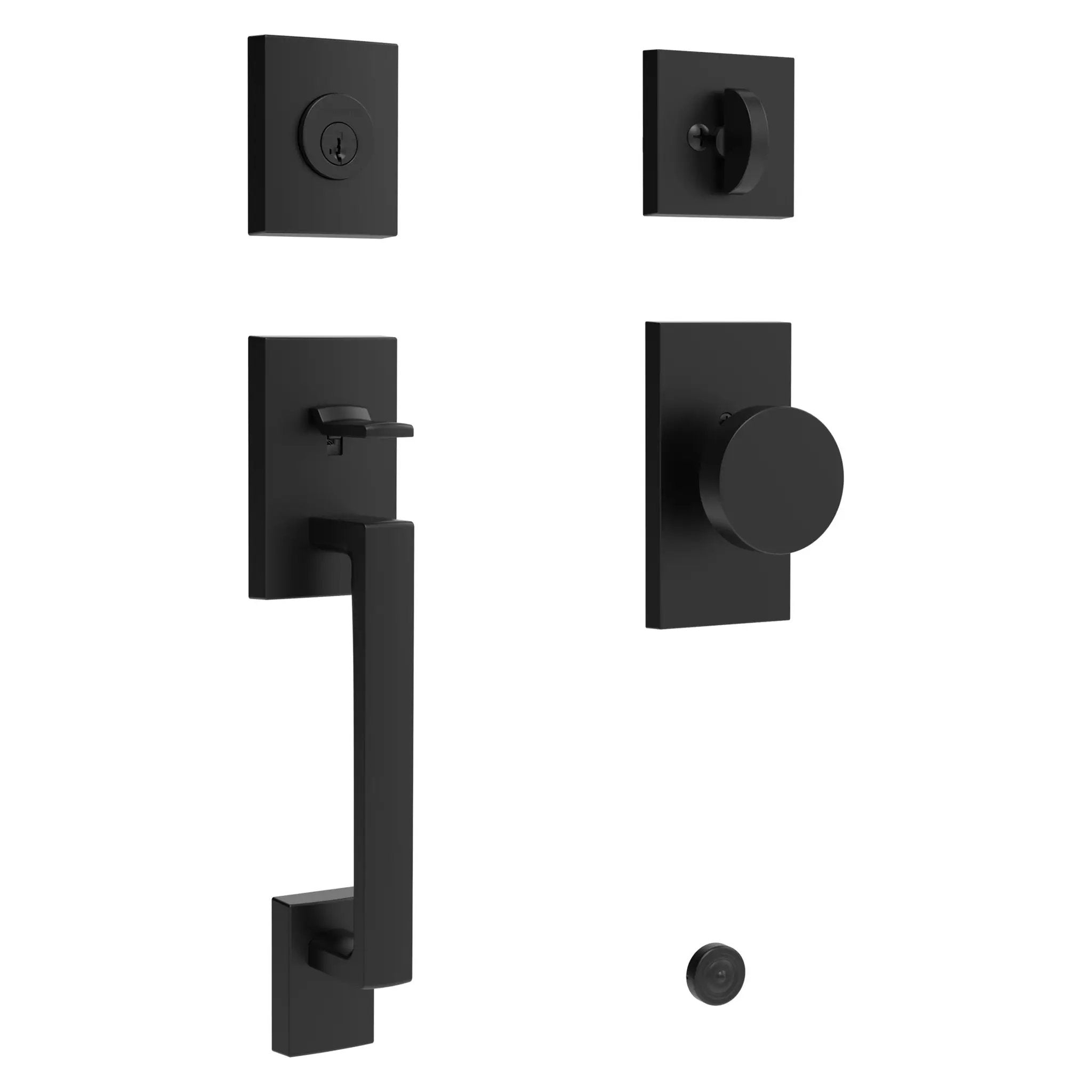 Baldwin Reserve La Jolla Handleset x Contemporary Knob with 5" Interior by Baldwin