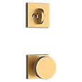 satin brass door handle and knob