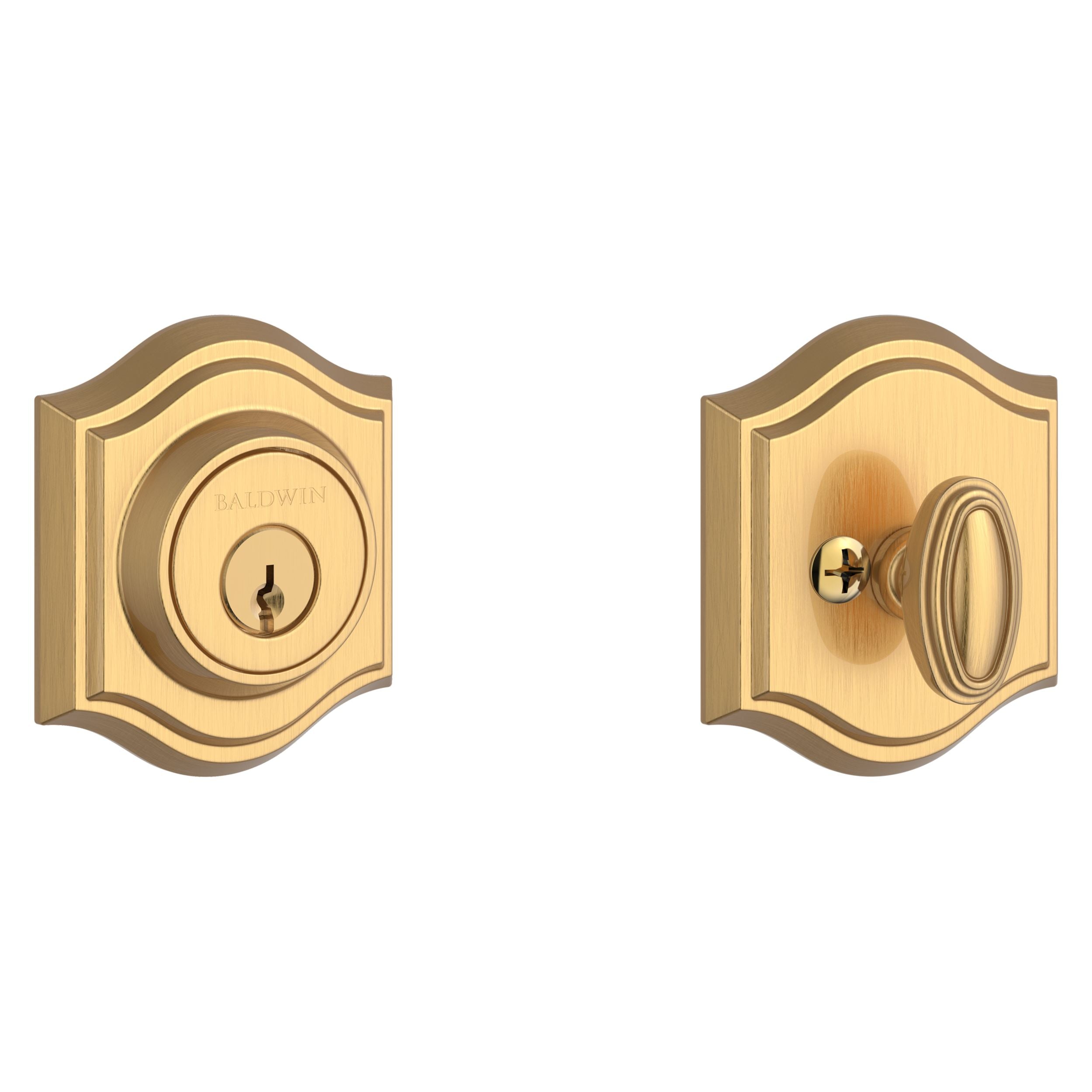 satin brass door knob