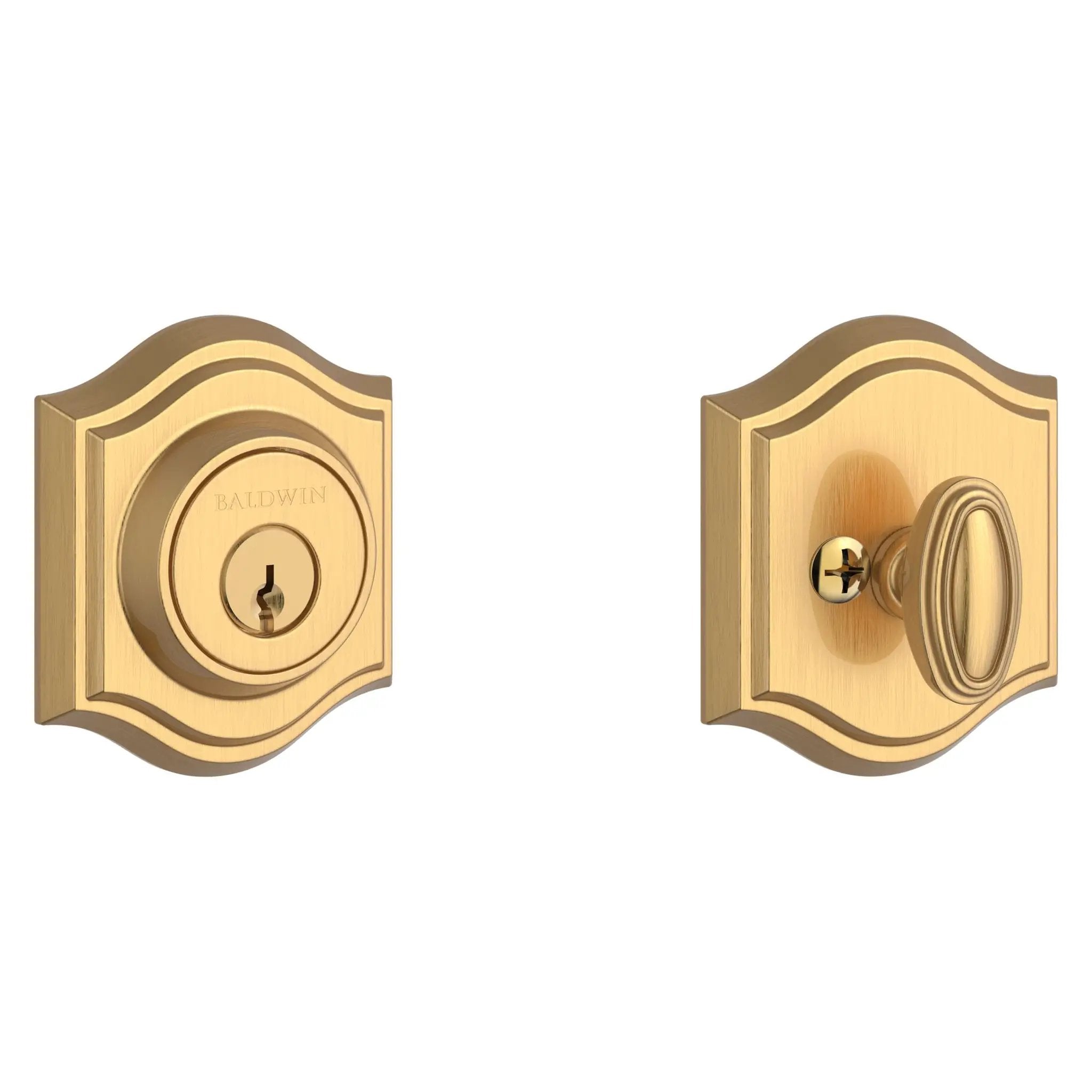 satin brass door knob