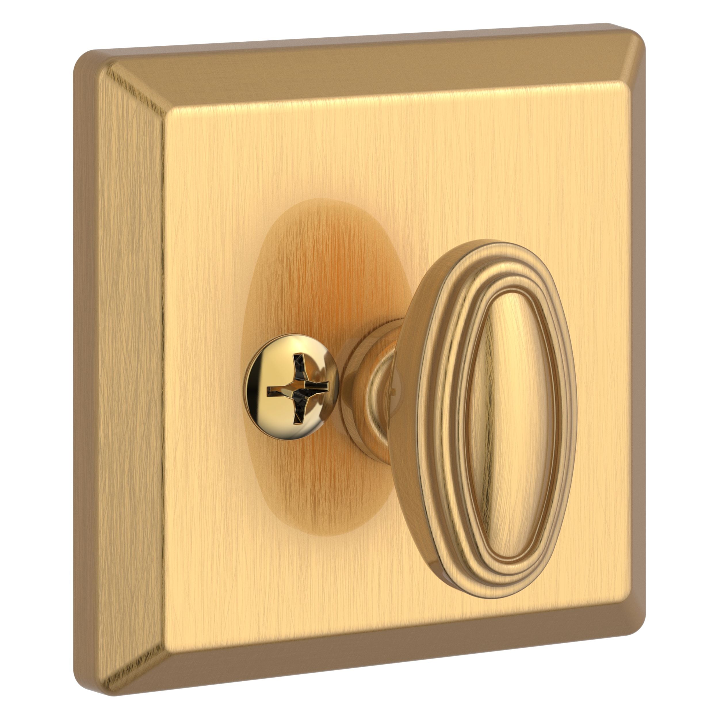 satin brass door knob