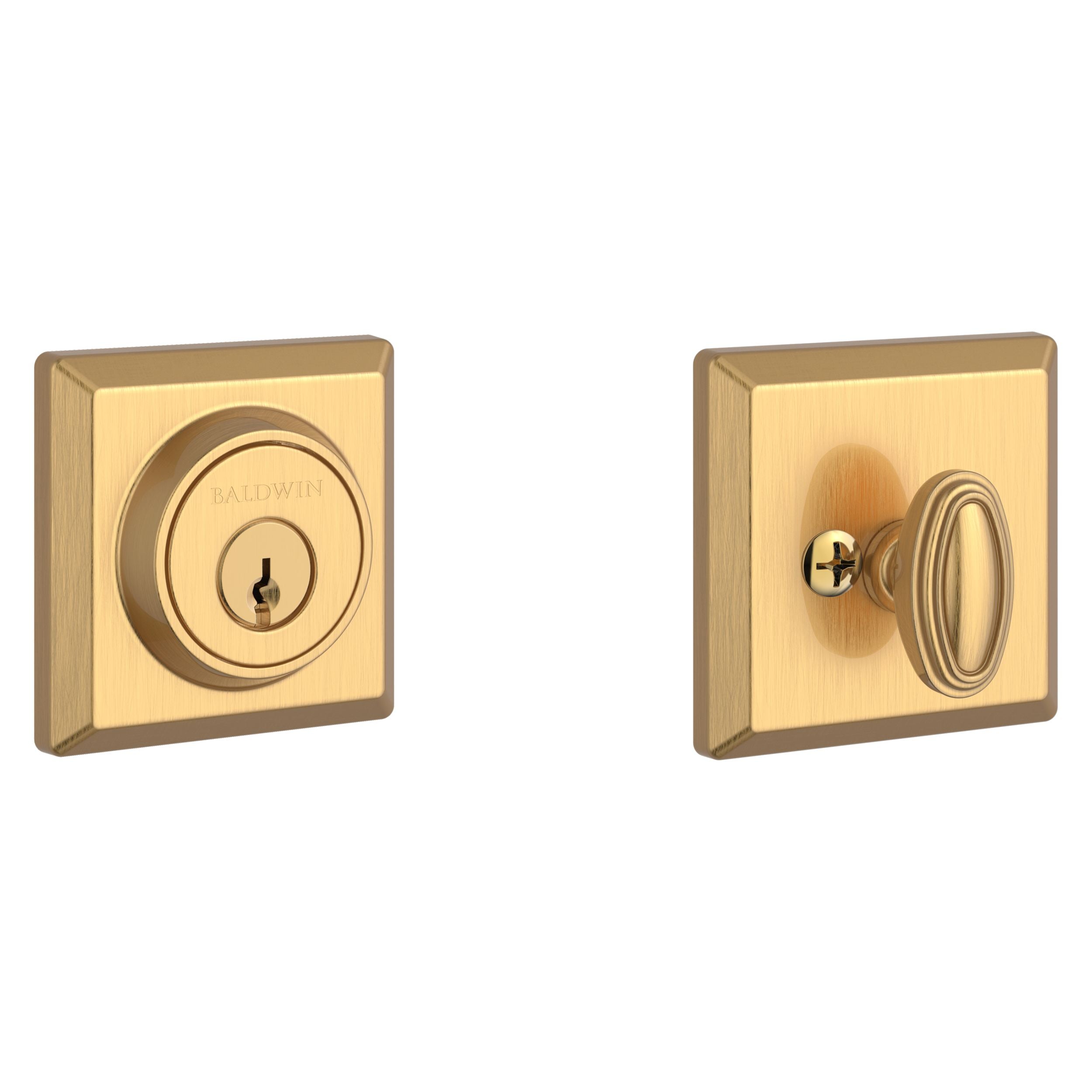 satin brass door knob