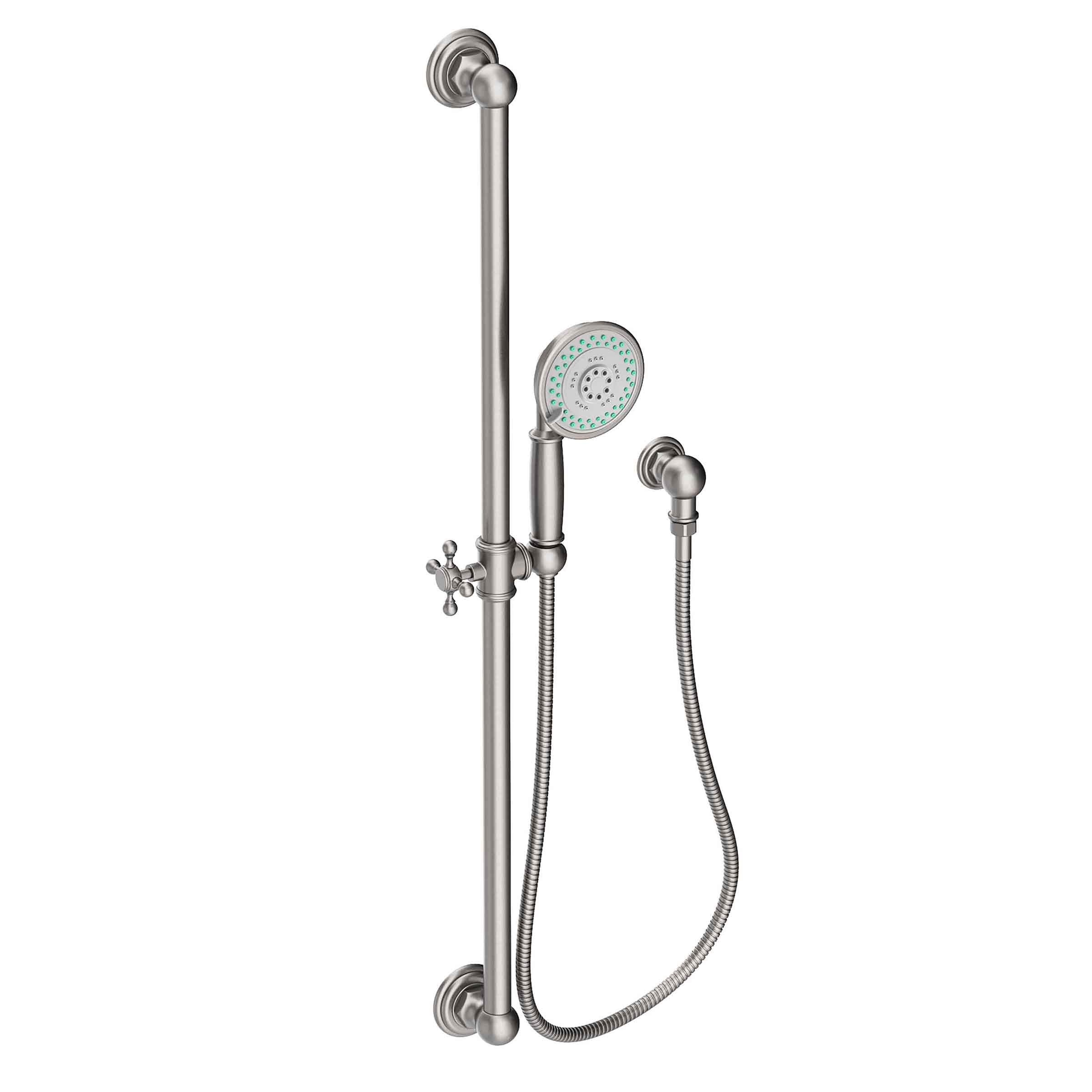 Newport Brass Tub & Shower Slide Bar with Multifunction Hand Shower Set