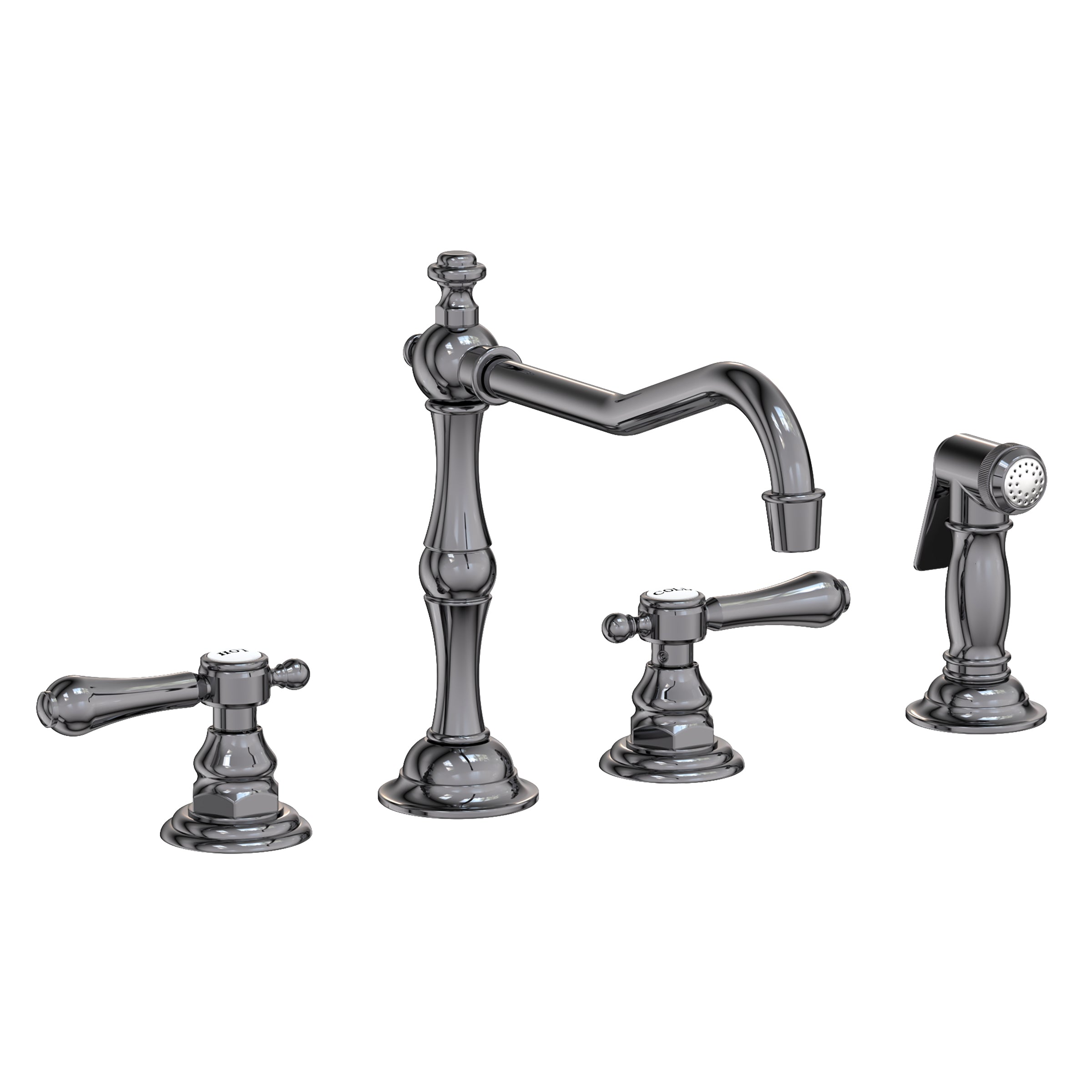Newport Brass Chesterfield Kitchen Faucet with Side Spray