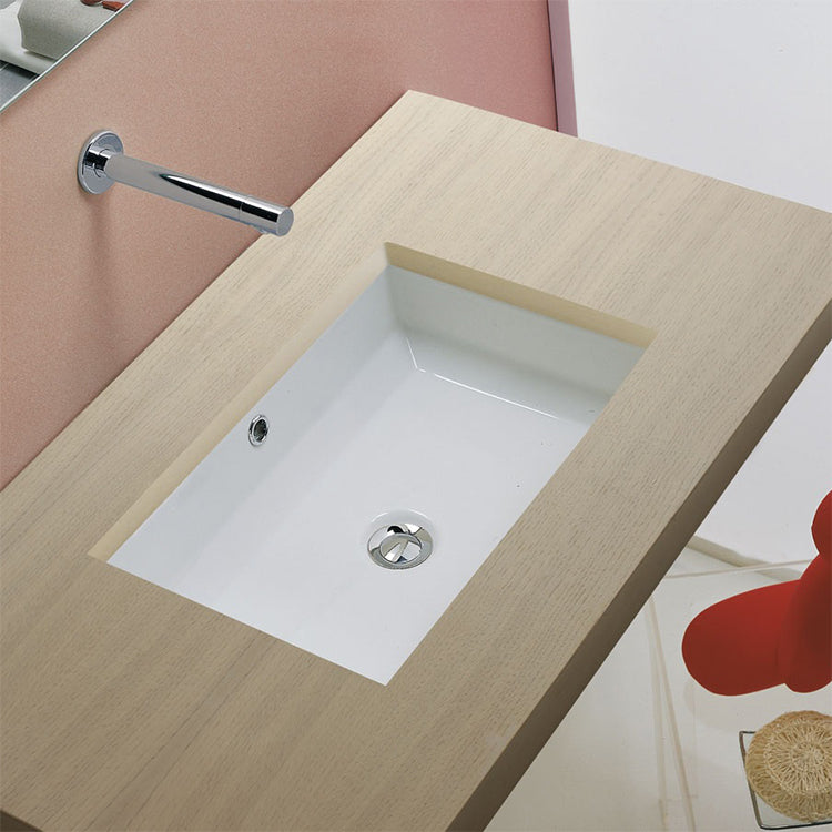 white bathroom sink