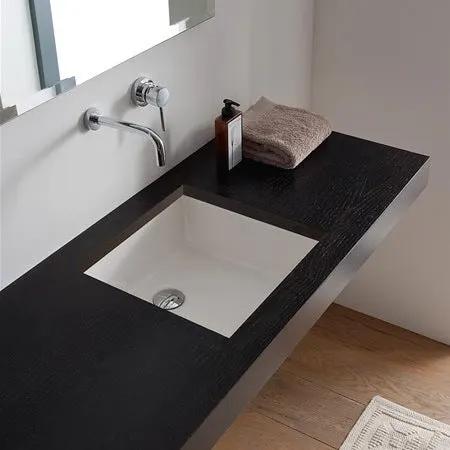 white bathroom sink