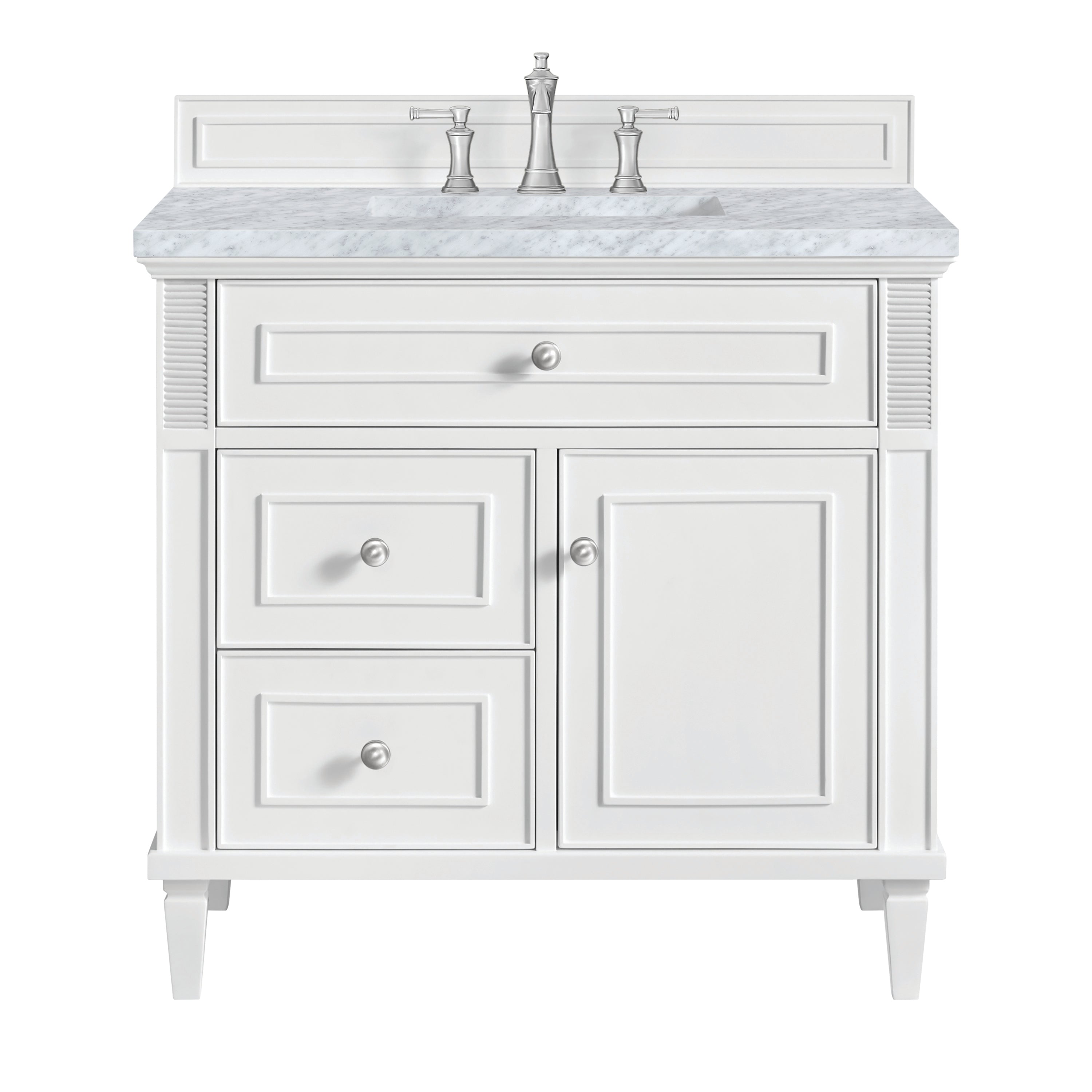 James Martin Vanities Lorelai 36" Single Vanity - Bright White