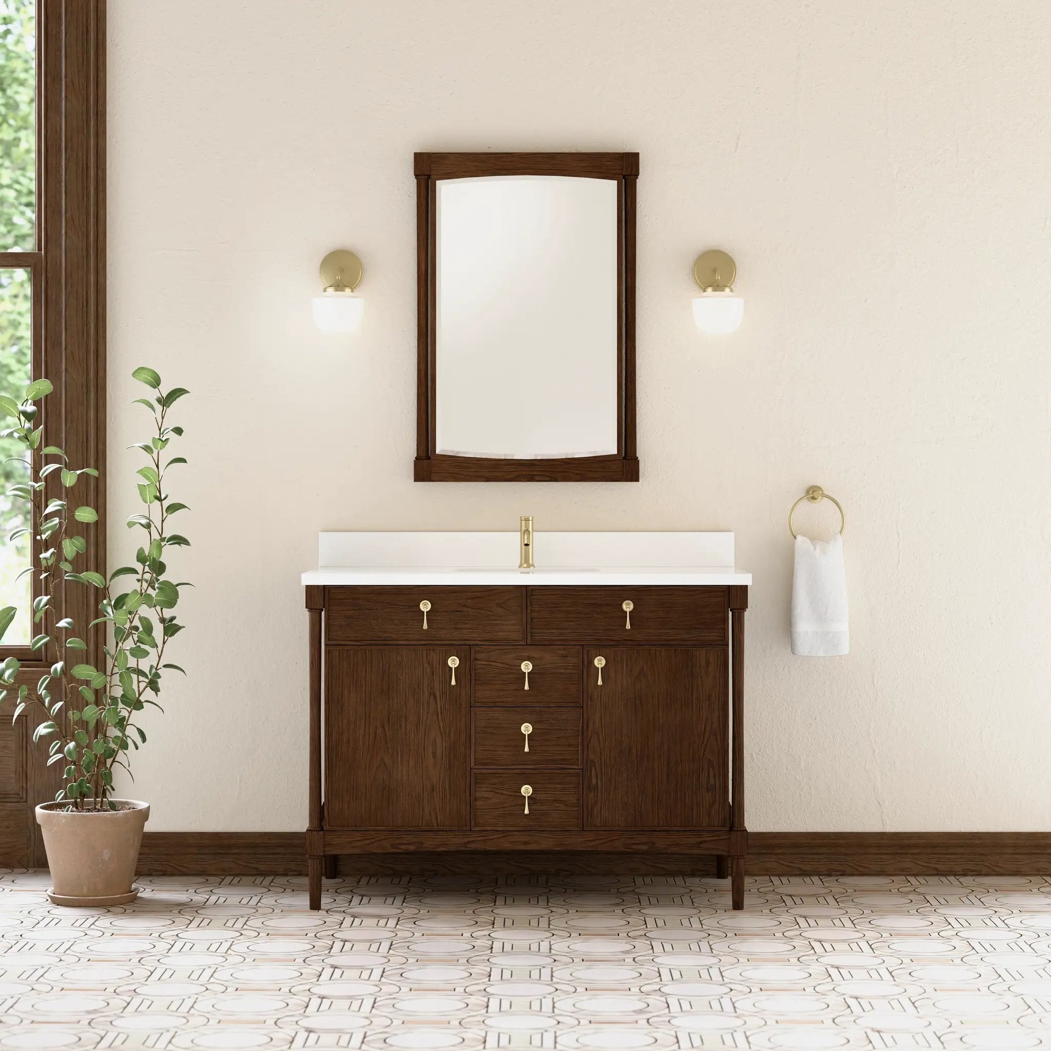 sable oak vanity