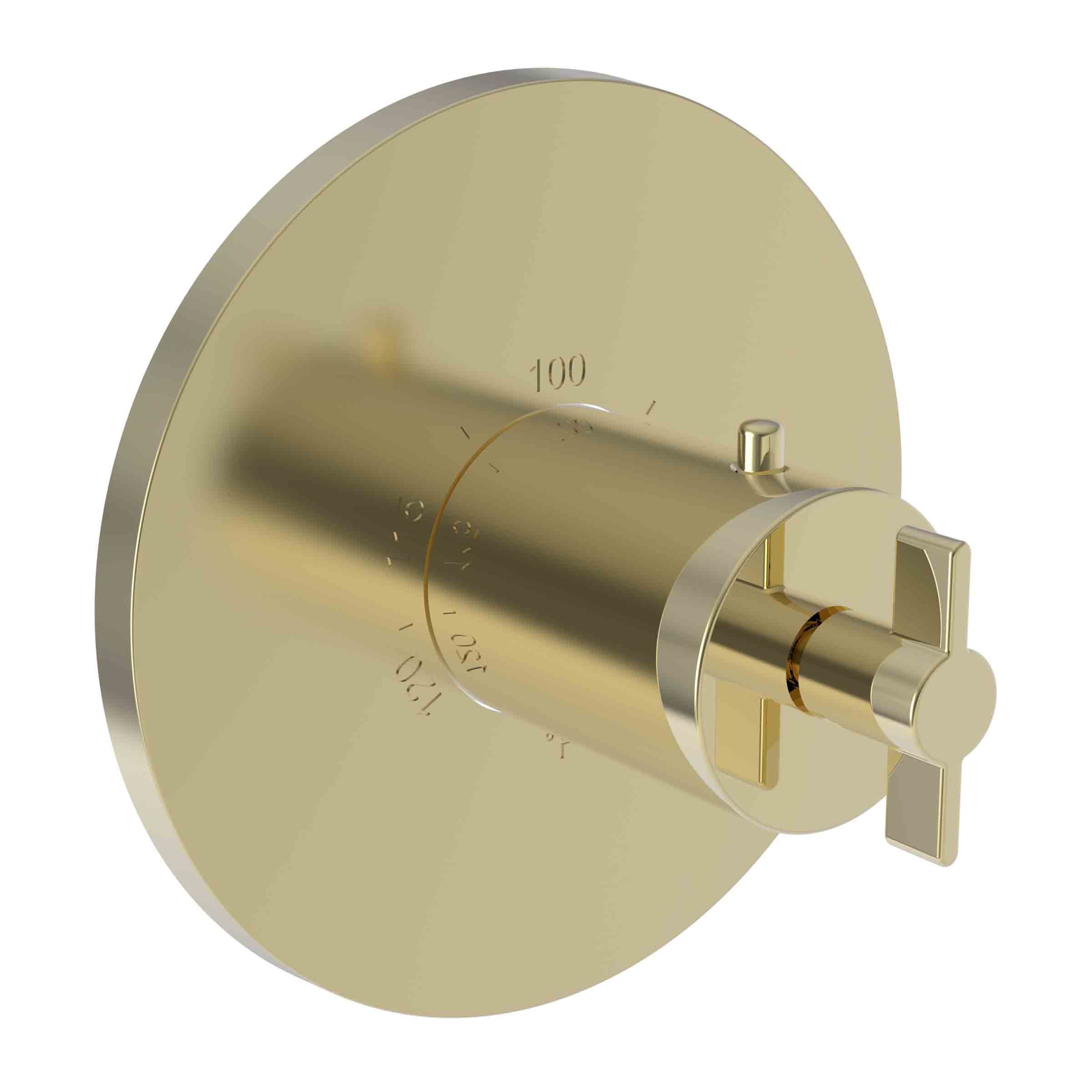 Newport Brass Tolmin 3/4" Round Thermostatic Trim Plate with Handle