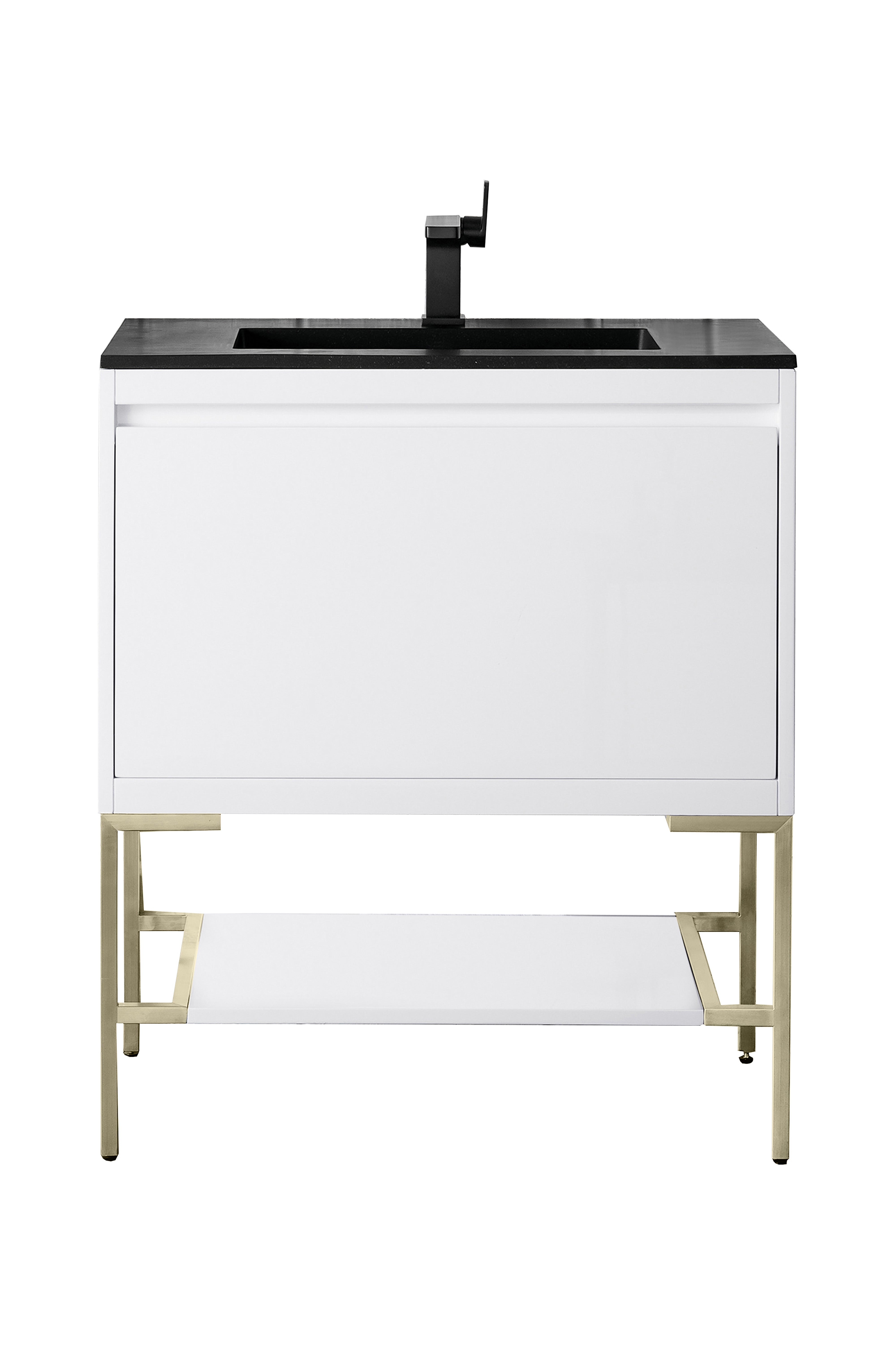 charcoal black composite stone top vanity