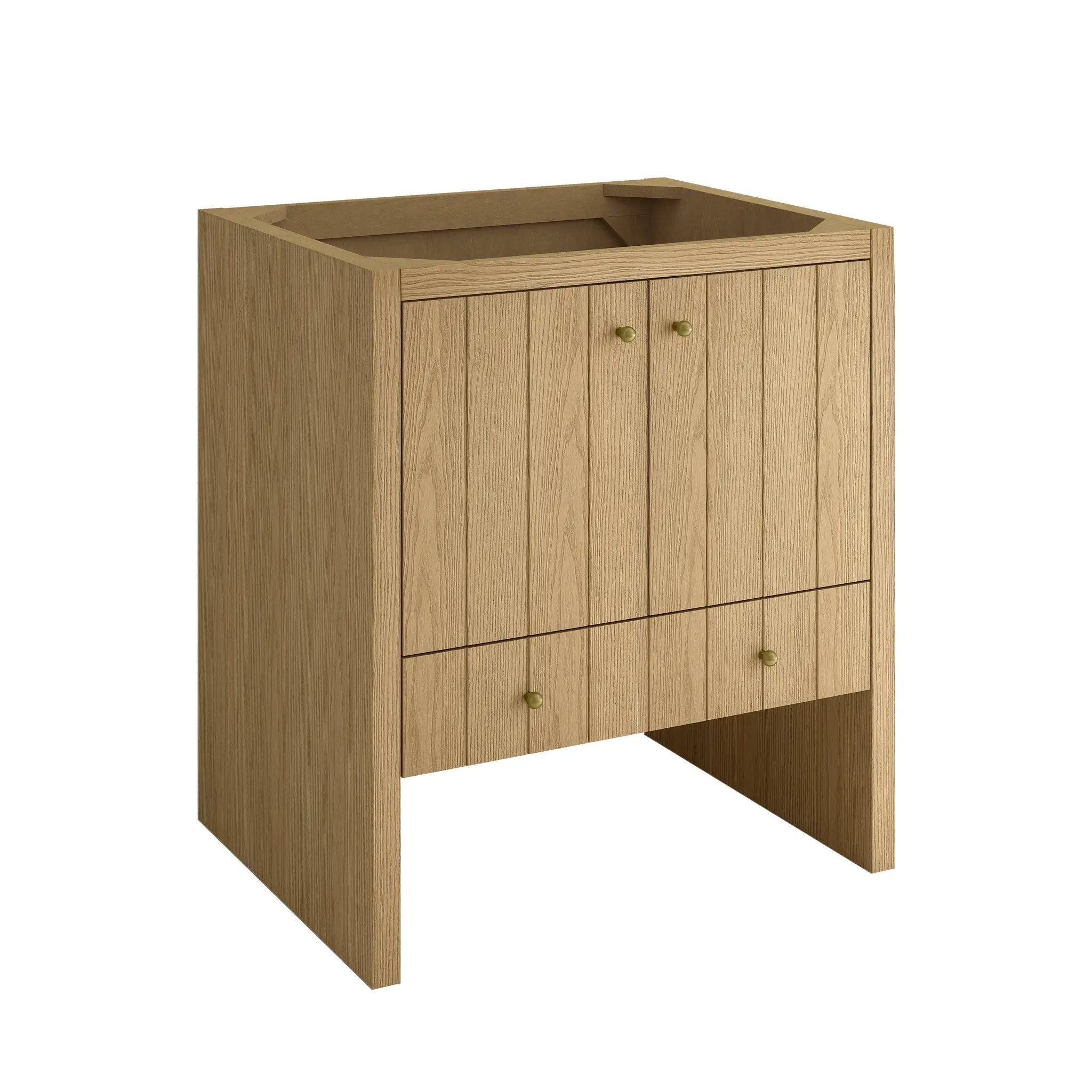 light natural oak vanity