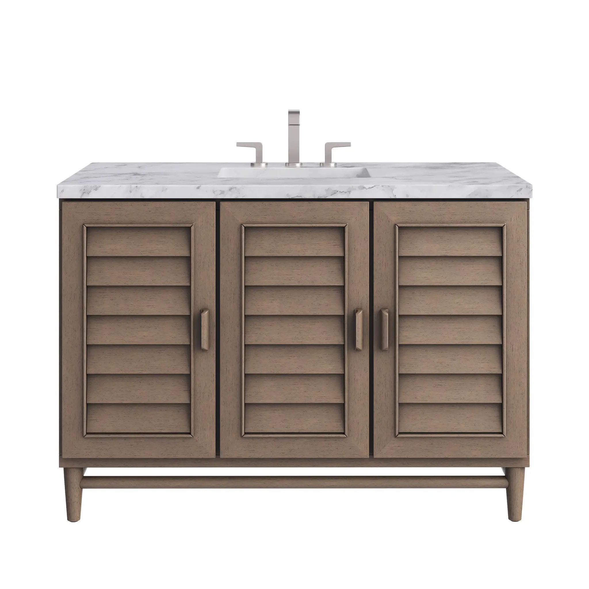 James Martin Portland 48" Single Vanity Set - Whitewashed Walnut by James Martin Vanities