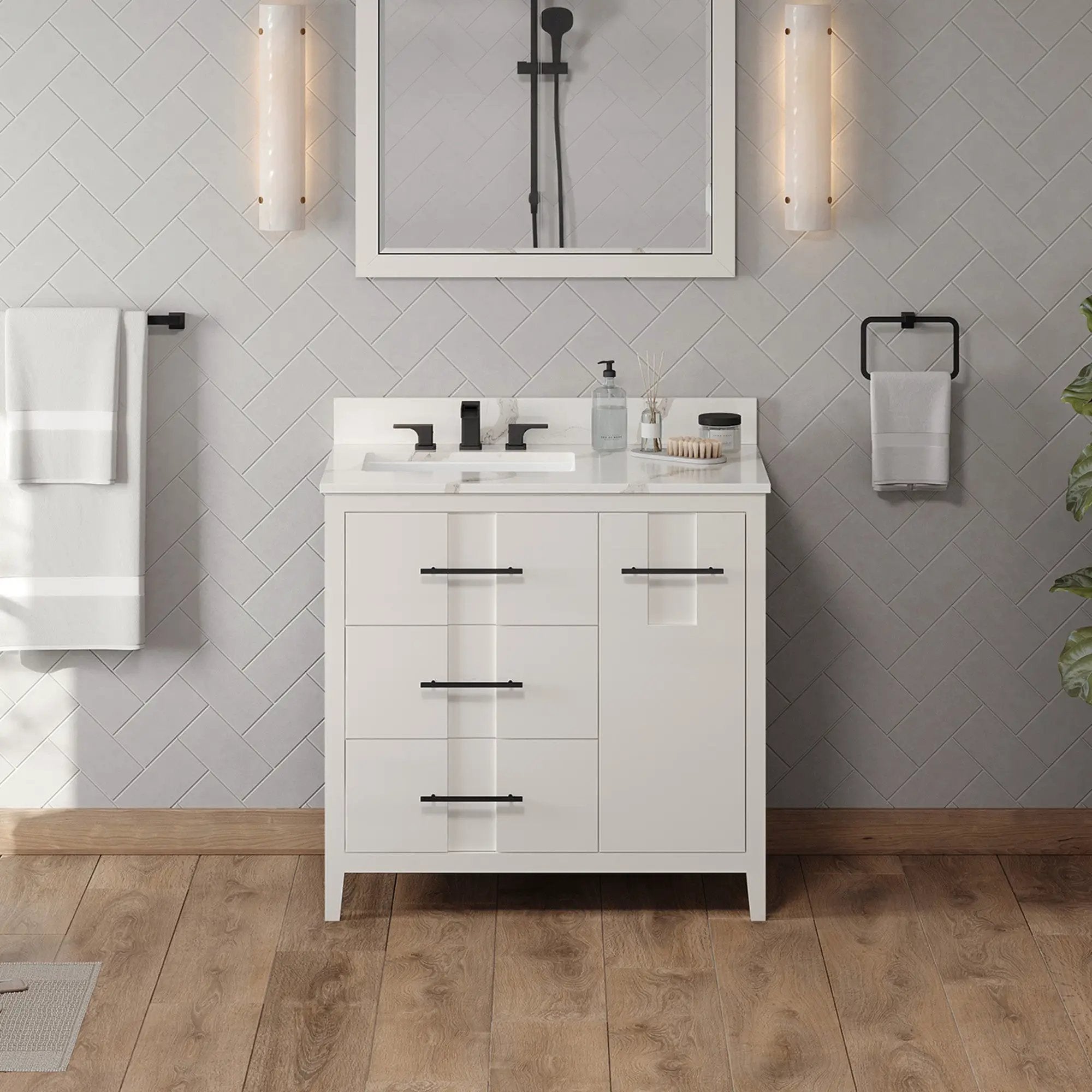 Jeffrey Alexander 36" Katara Vanity Set by Jeffrey Alexander