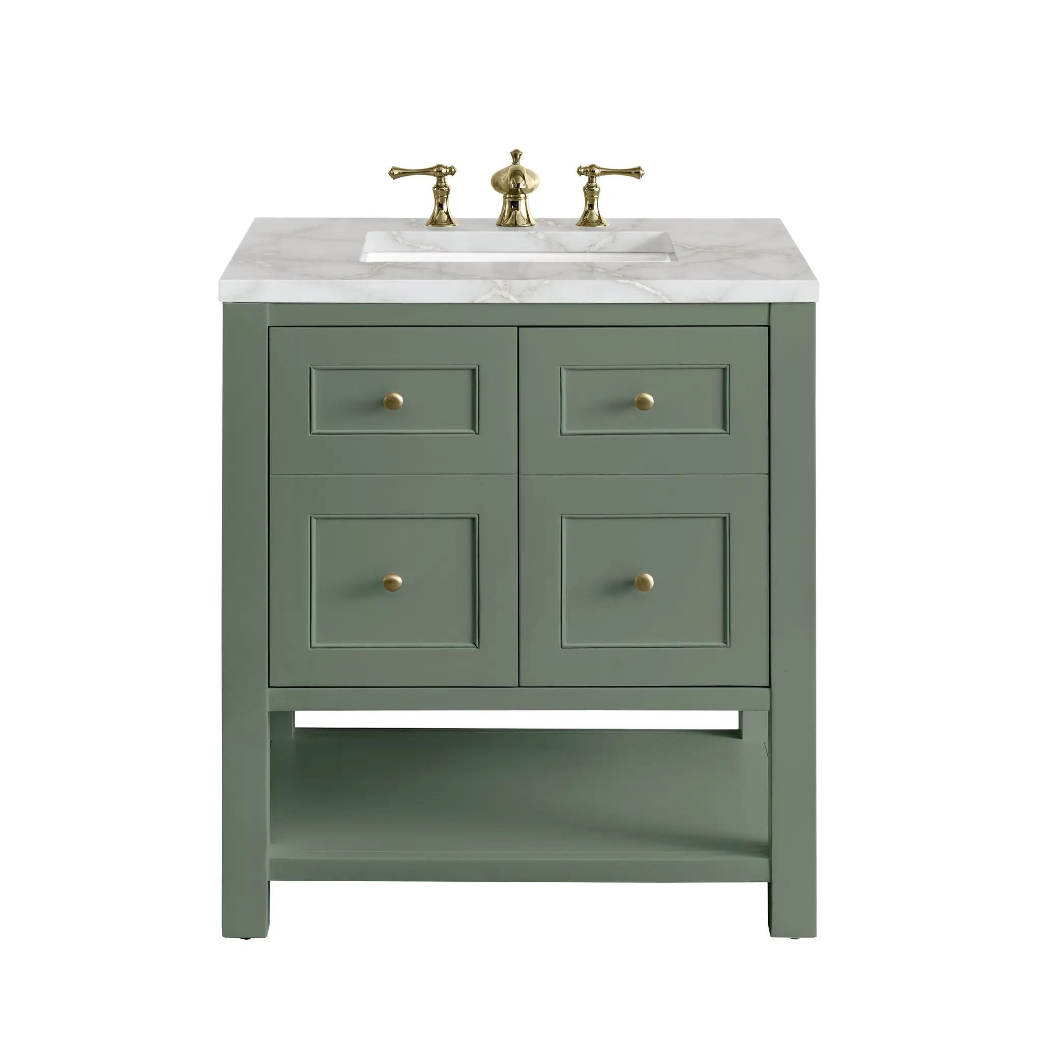 James Martin Breckenridge 30" Single Vanity Set - Smokey Celadon by James Martin Vanities