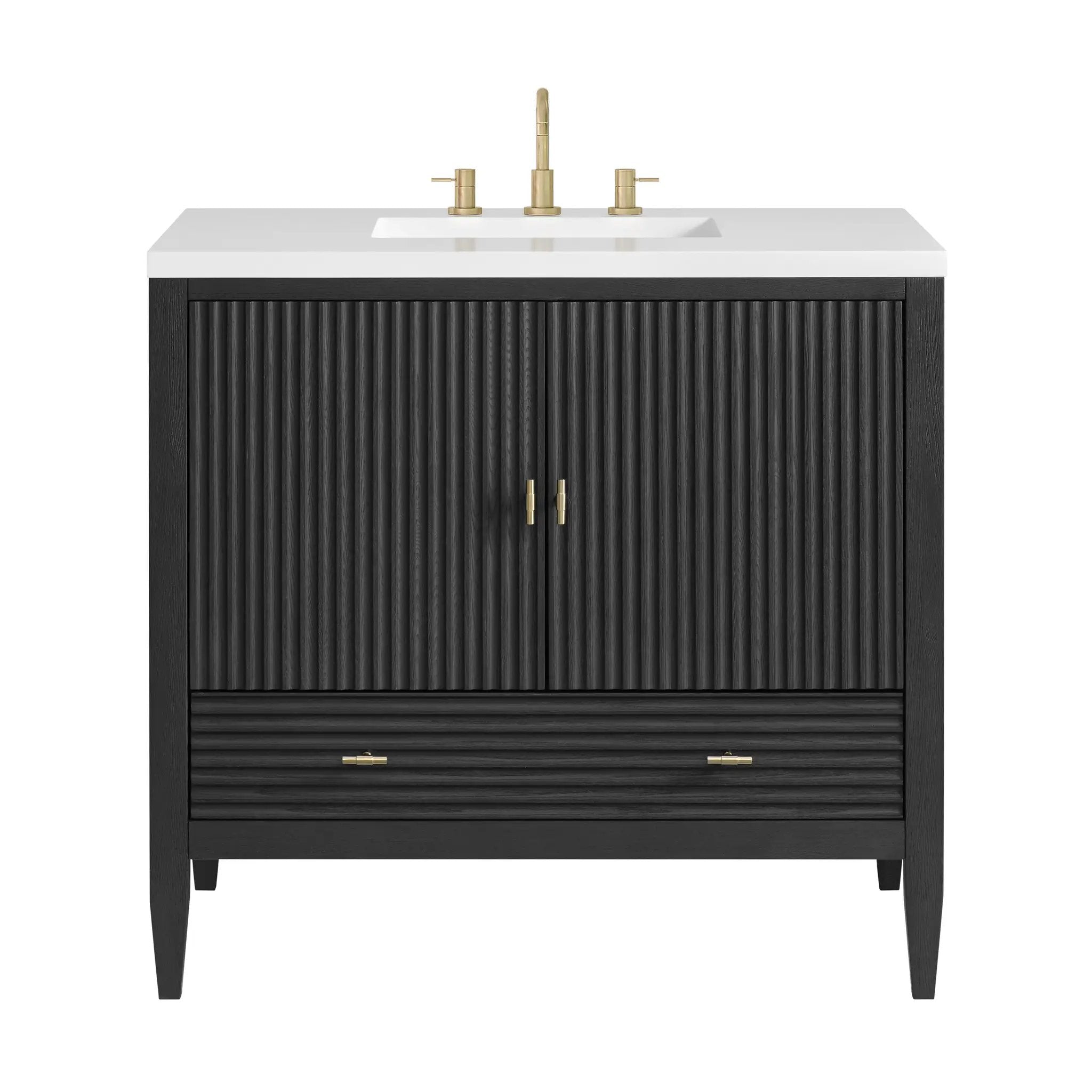 carbon oak vanity