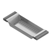 stainless/walnut colander