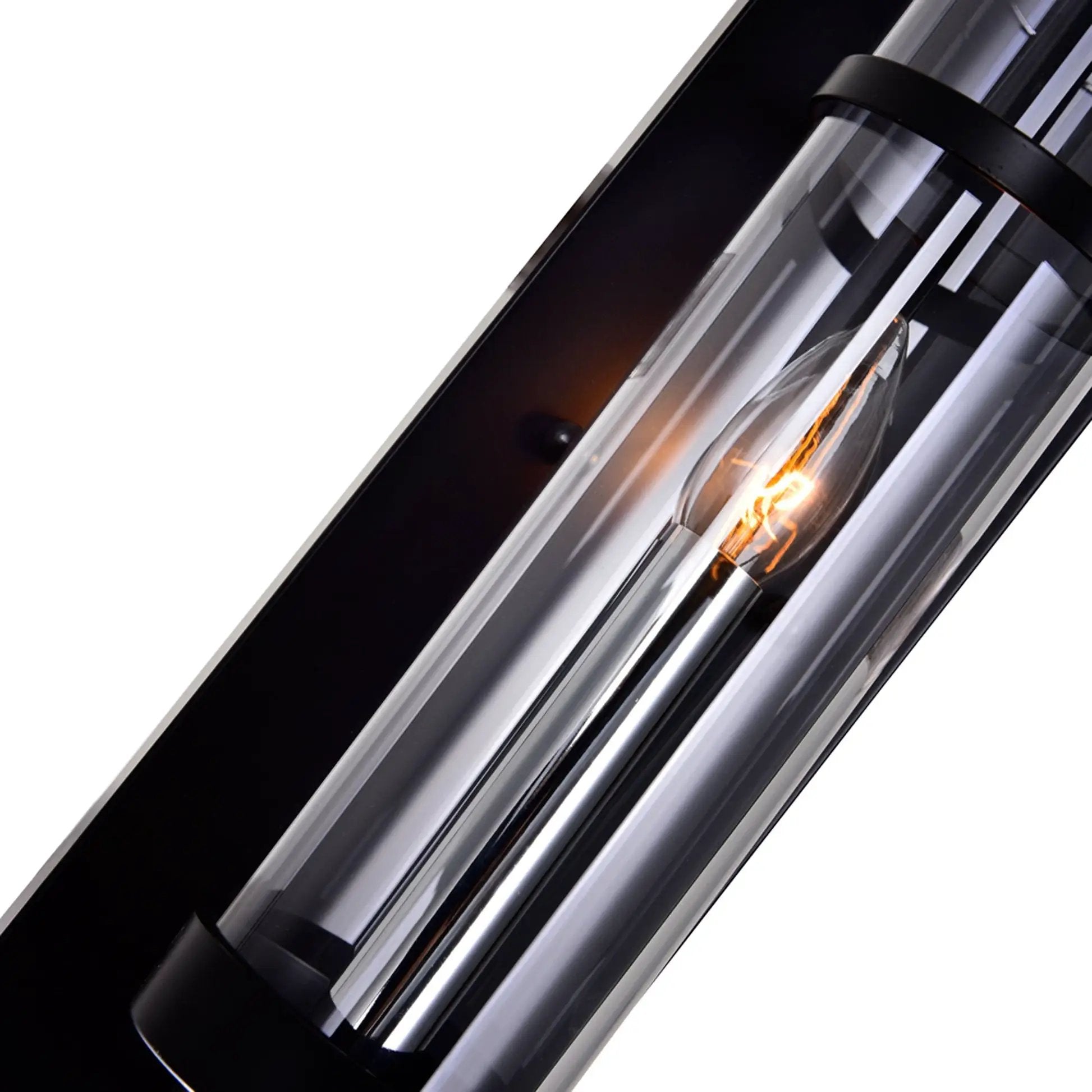 black wall sconce
