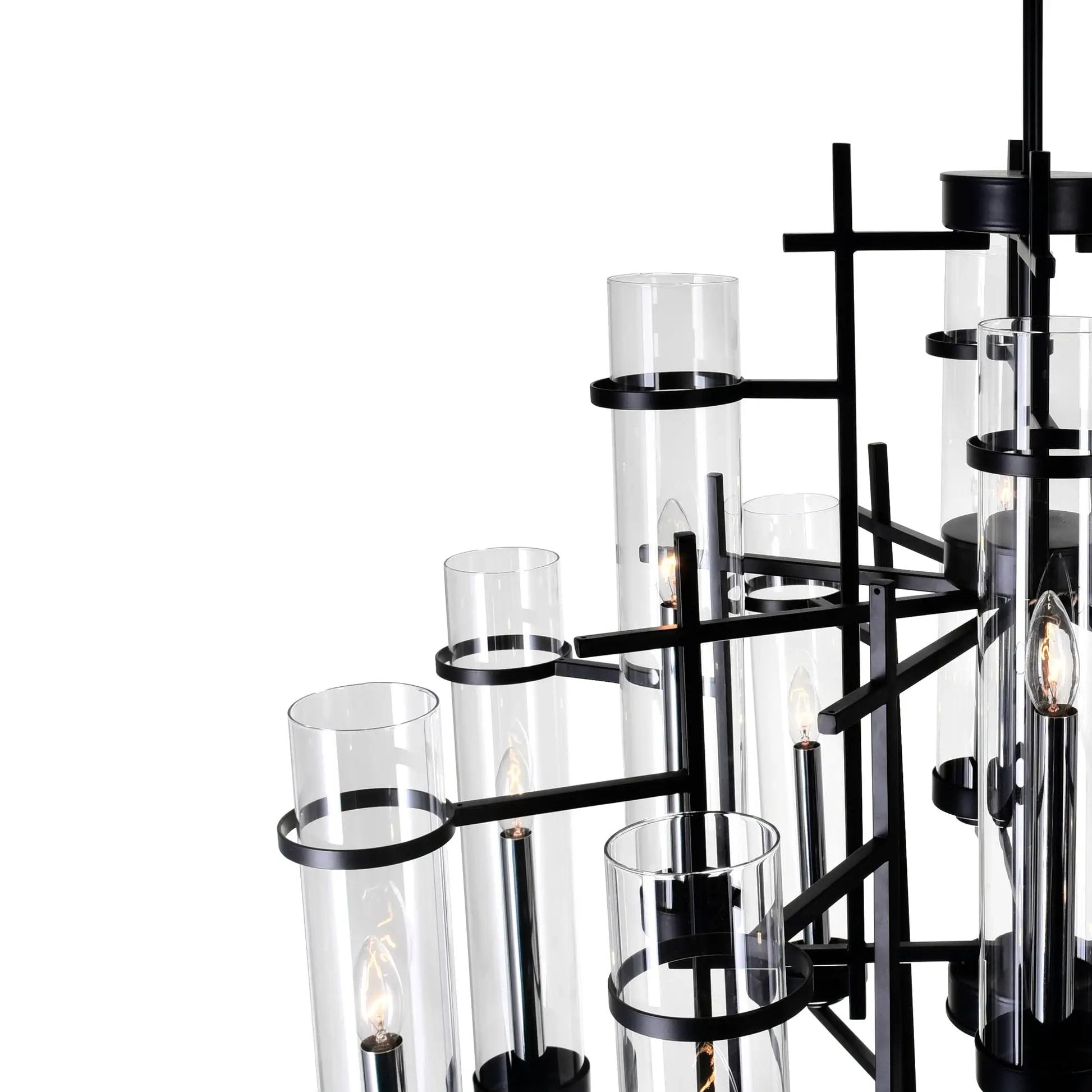 black chandelier
