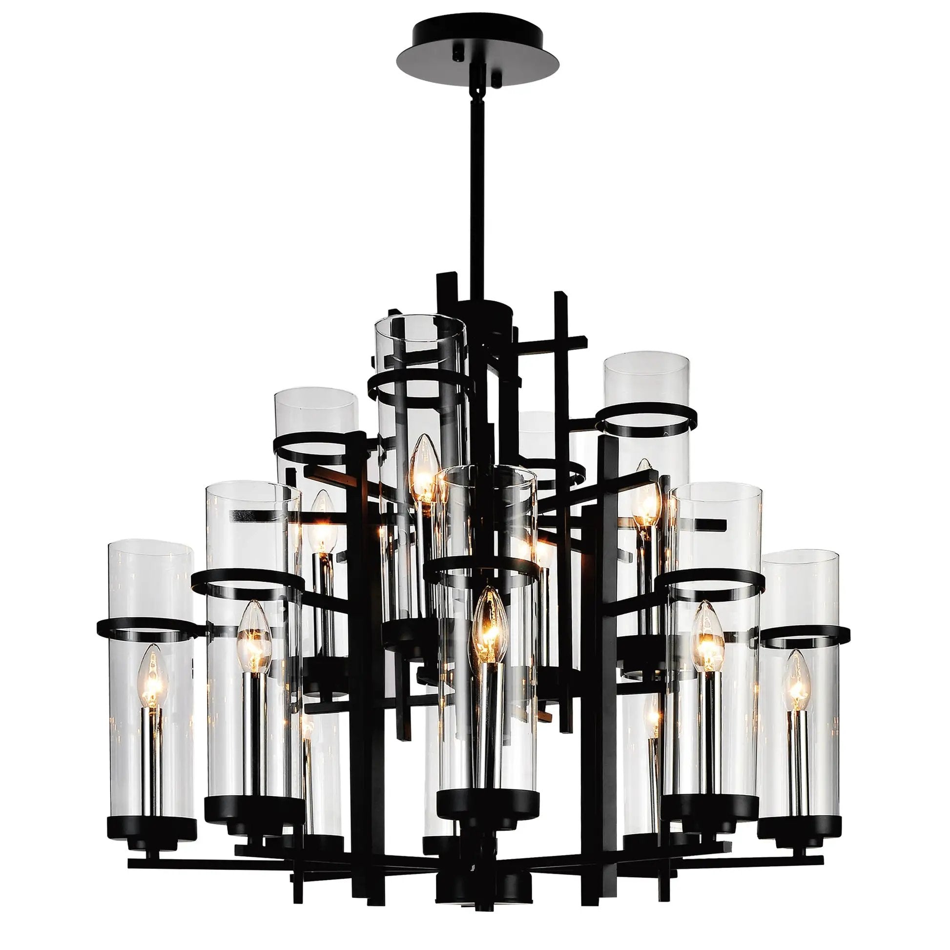 black chandelier