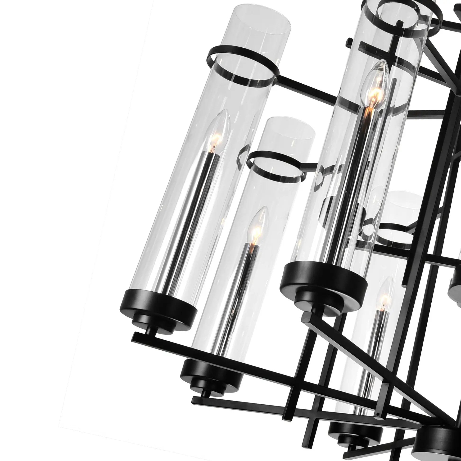 black chandelier