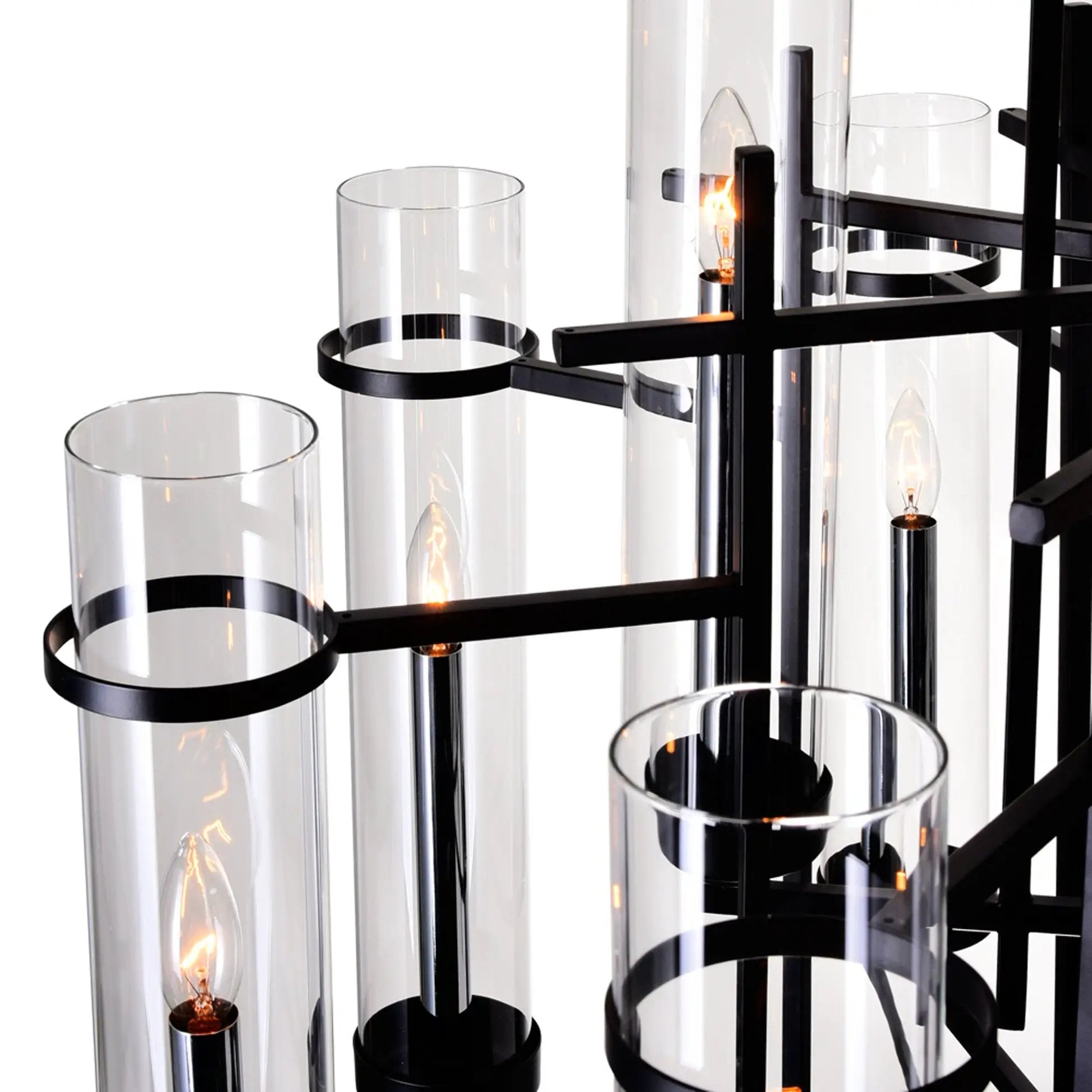 black chandelier