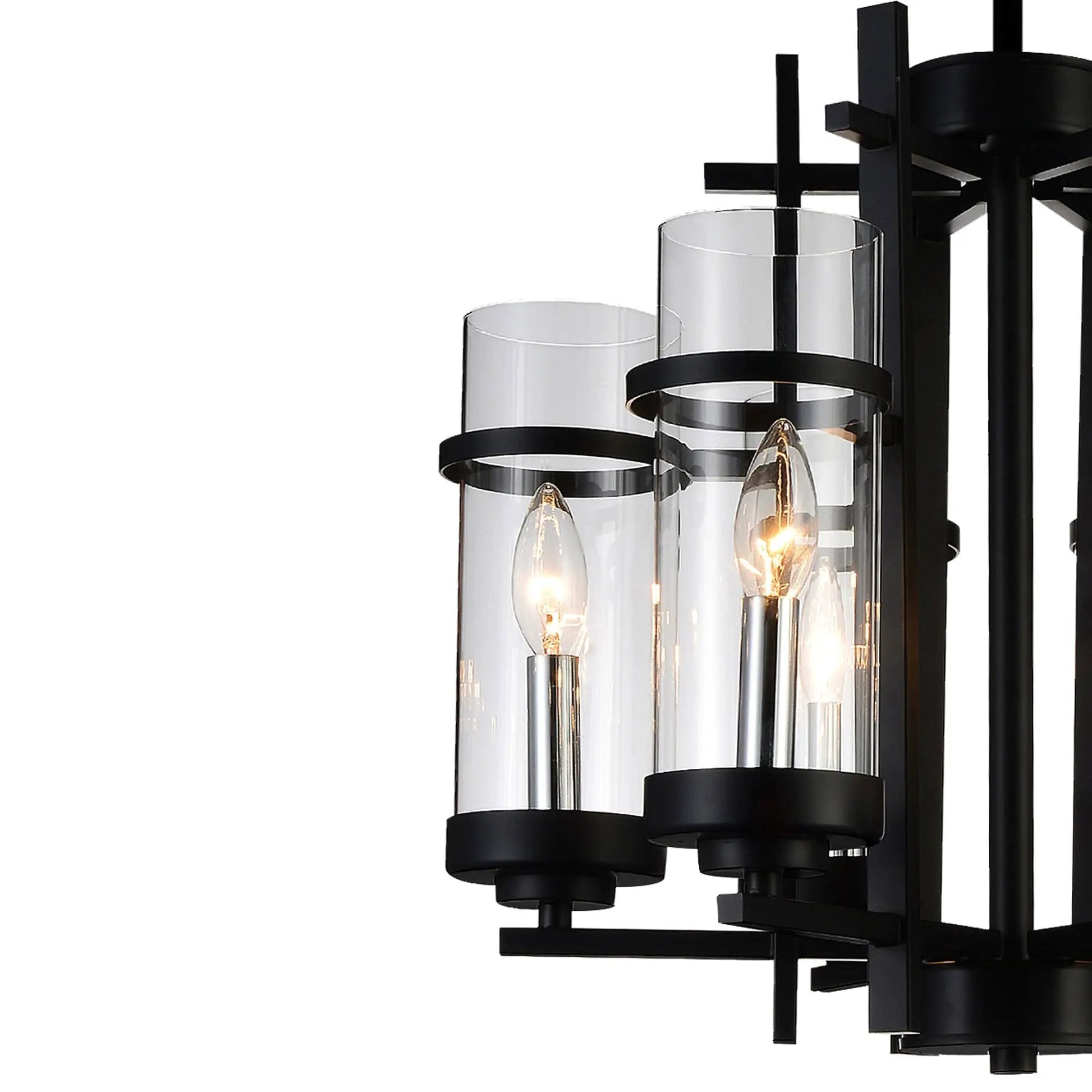 black chandelier