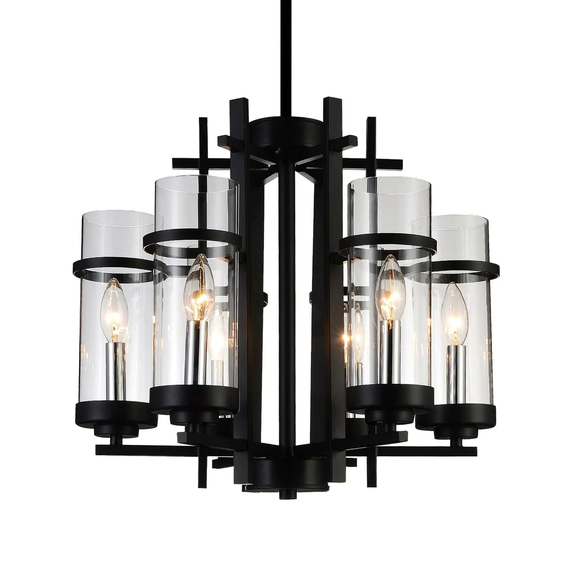 black chandelier