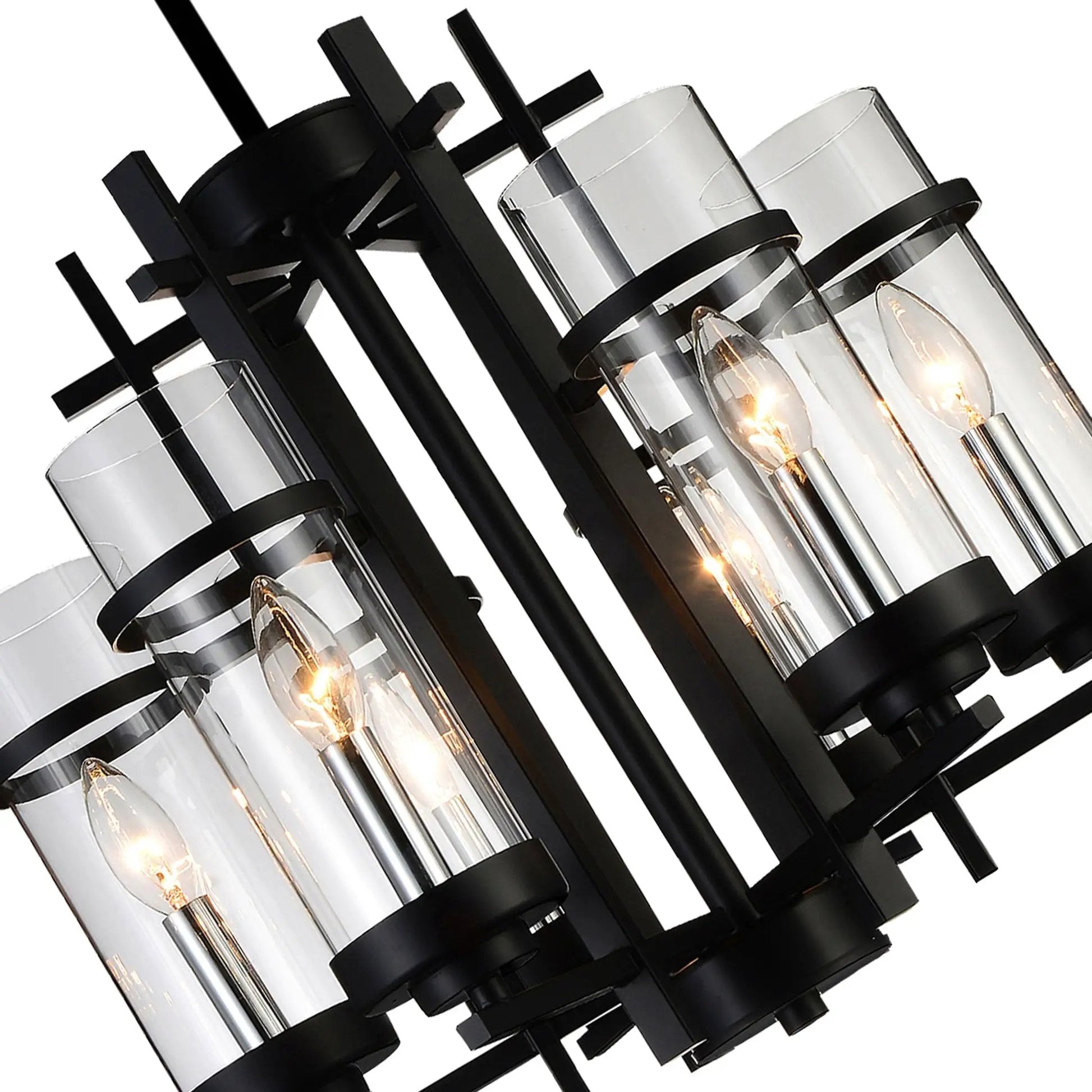 black chandelier