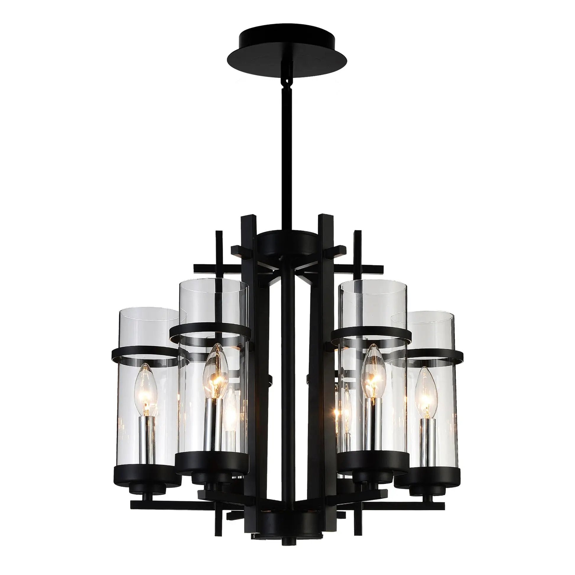 black chandelier