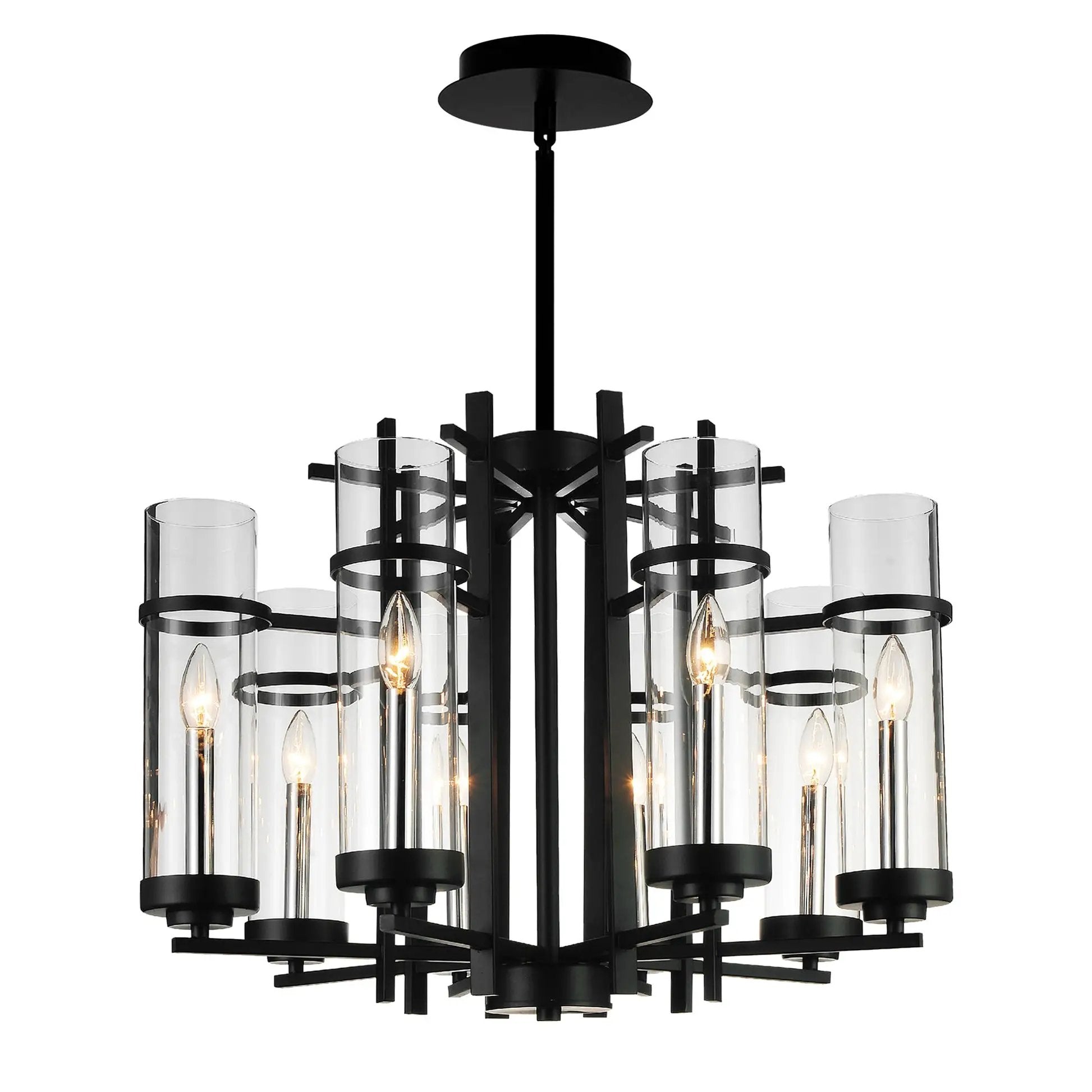 black chandelier