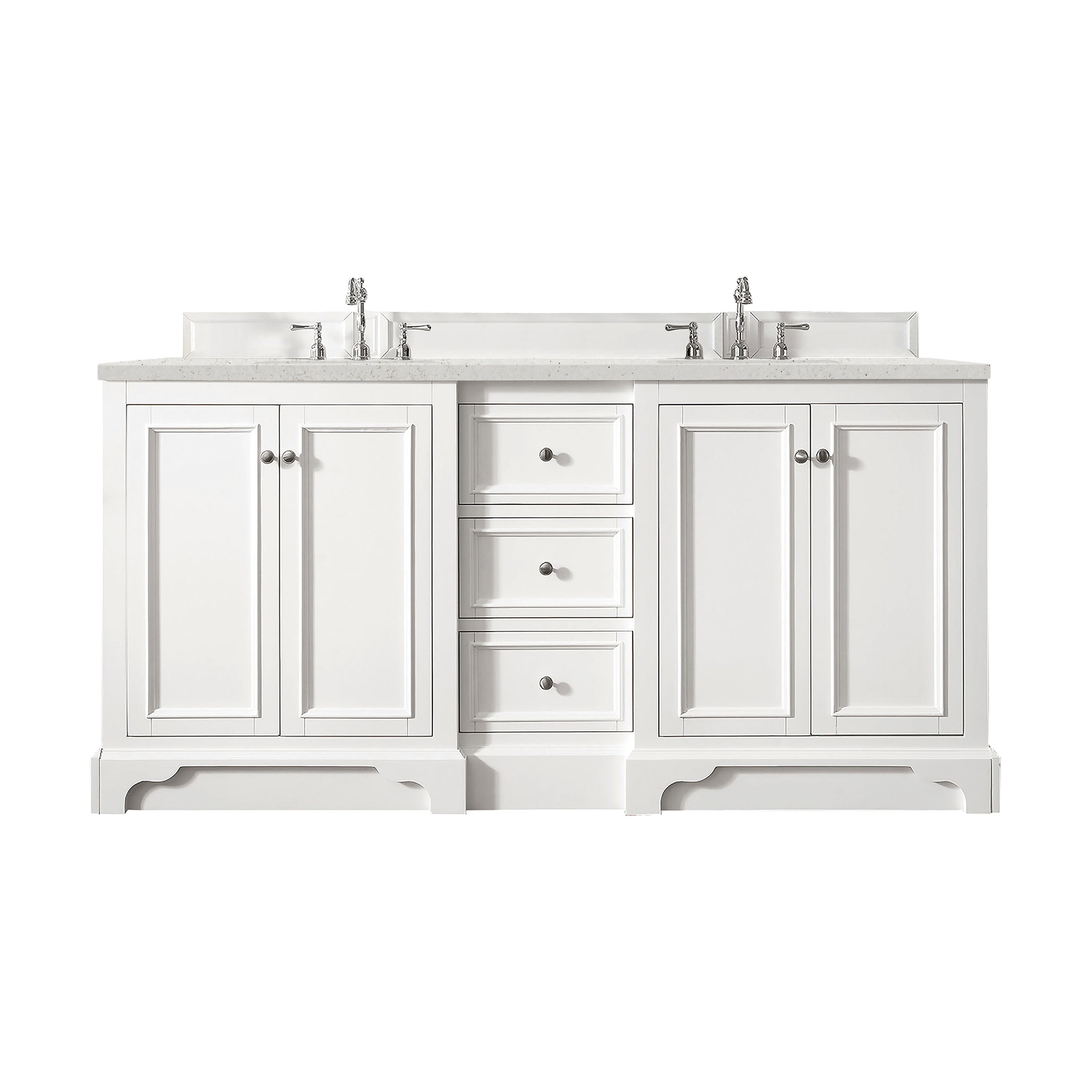 James Martin Vanities De Soto 72" Double Vanity - Bright White