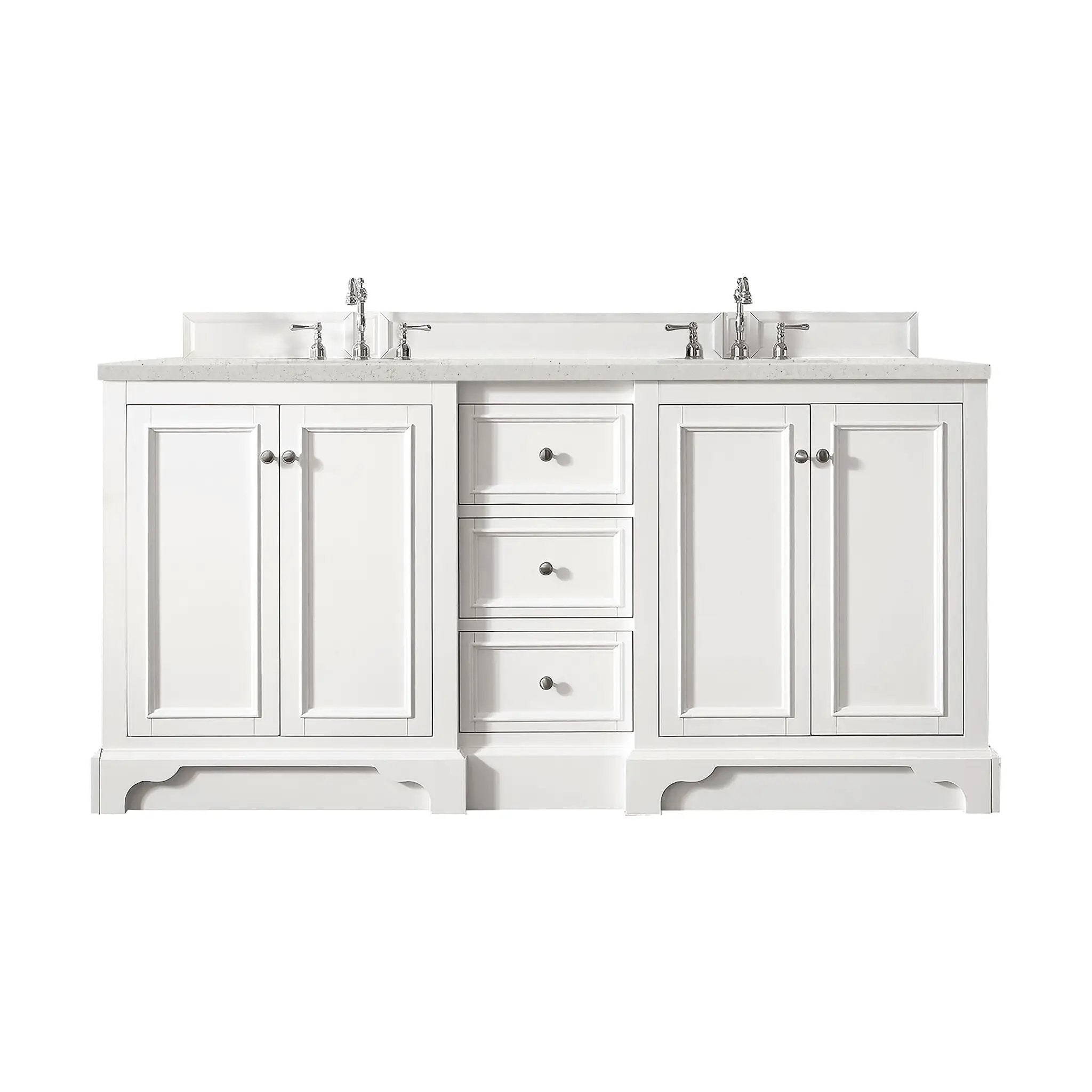 James Martin De Soto 72" Double Vanity Set - Bright White by James Martin Vanities