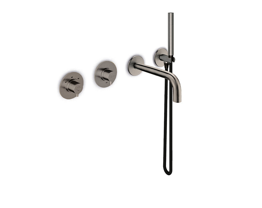 JEE-O Slimline Bath Combination 01 Stainless Steel with Thermostat