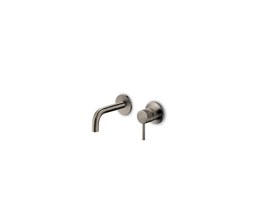 JEE-O Slimline Basin Faucet Wall Mounted Stainless Steel with 90 Degrees Spout by Jee-O
