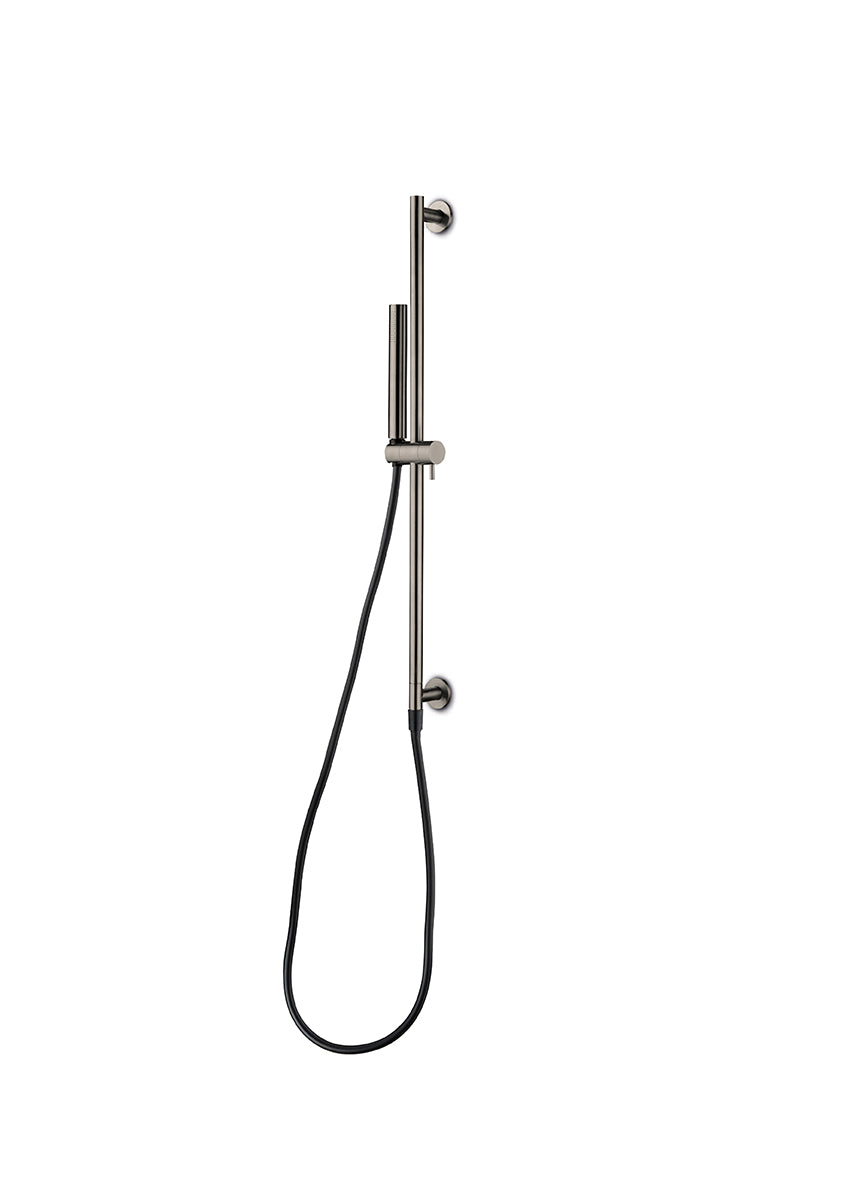JEE-O Slimline Hand Shower Set Stainless Steel with Integrated Sliding Bar