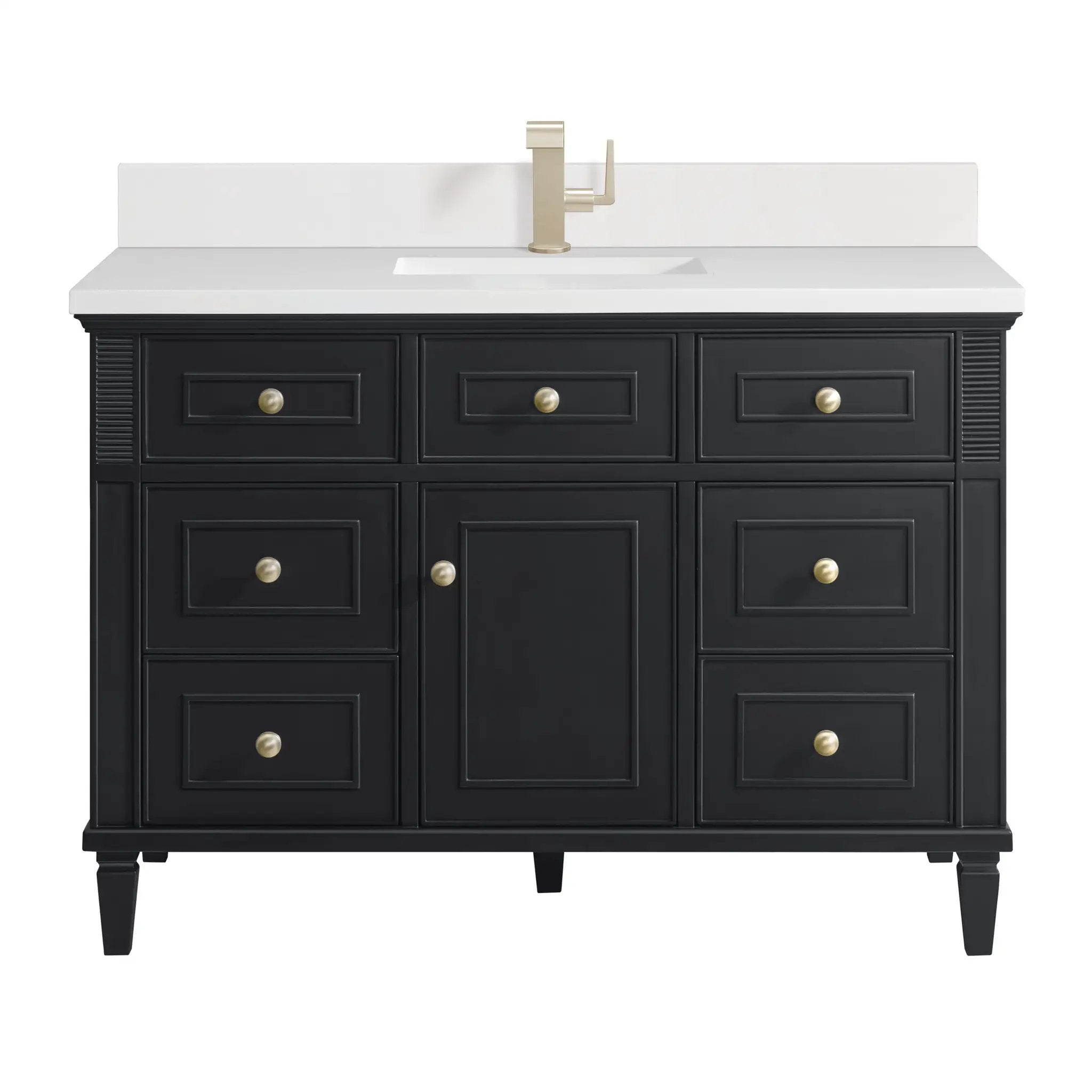 James Martin Lorelai 48" Single Vanity Set - Black Onyx by James Martin Vanities