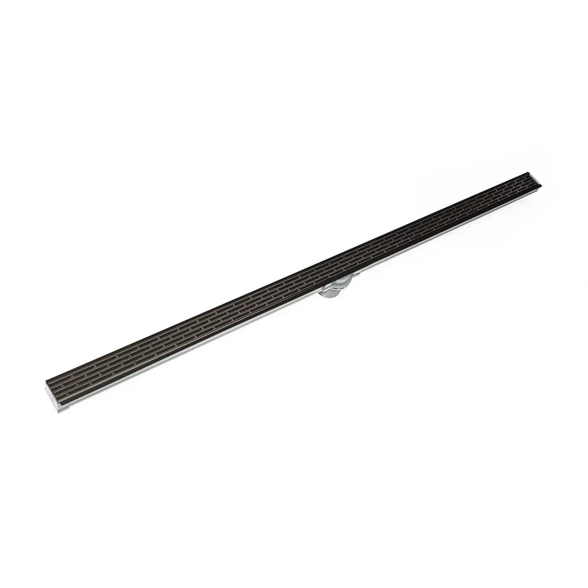 Infinity Drain 48" S-PVC Series Low Profile Complete Kit with 1 1/2" Perforated Offset Slot Grate by Infinity Drain