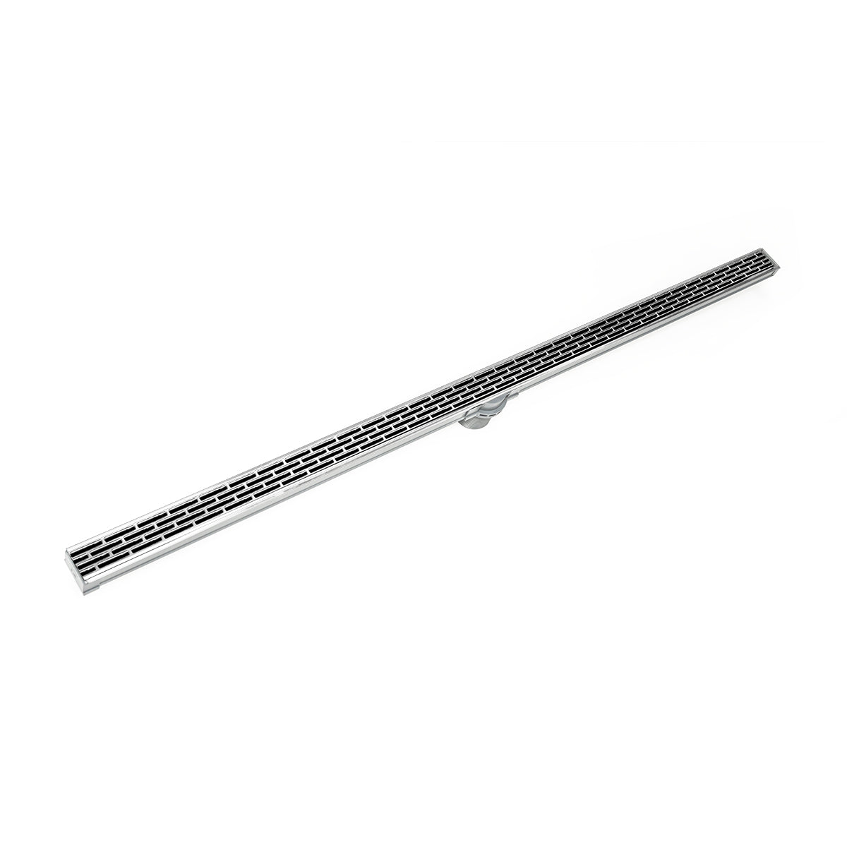 Infinity Drain 60" S-PVC Series Low Profile Complete Kit with 1 1/2" Perforated Offset Slot Grate by Infinity Drain