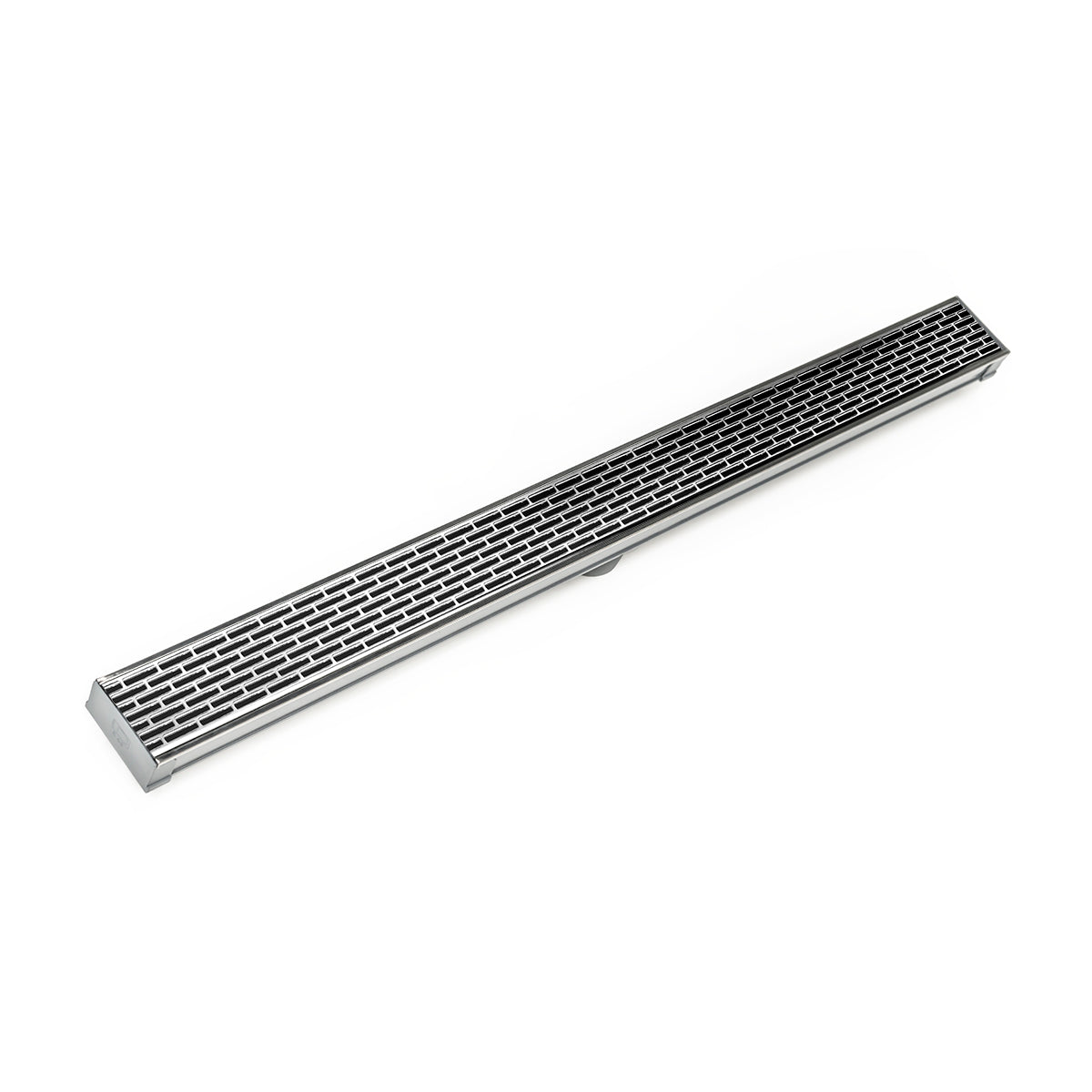 Infinity Drain 60" S-PVC Series Low Profile Complete Kit with 2 1/2" Perforated Offset Slot Grate