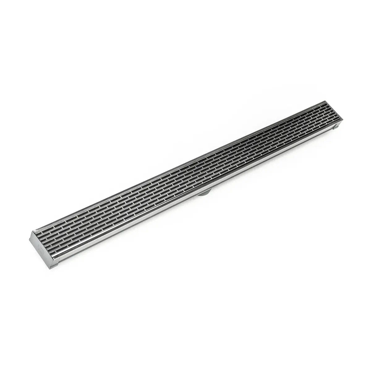 Infinity Drain 72" S-PVC Series Low Profile Complete Kit with 2 1/2" Perforated Offset Slot Grate by Infinity Drain
